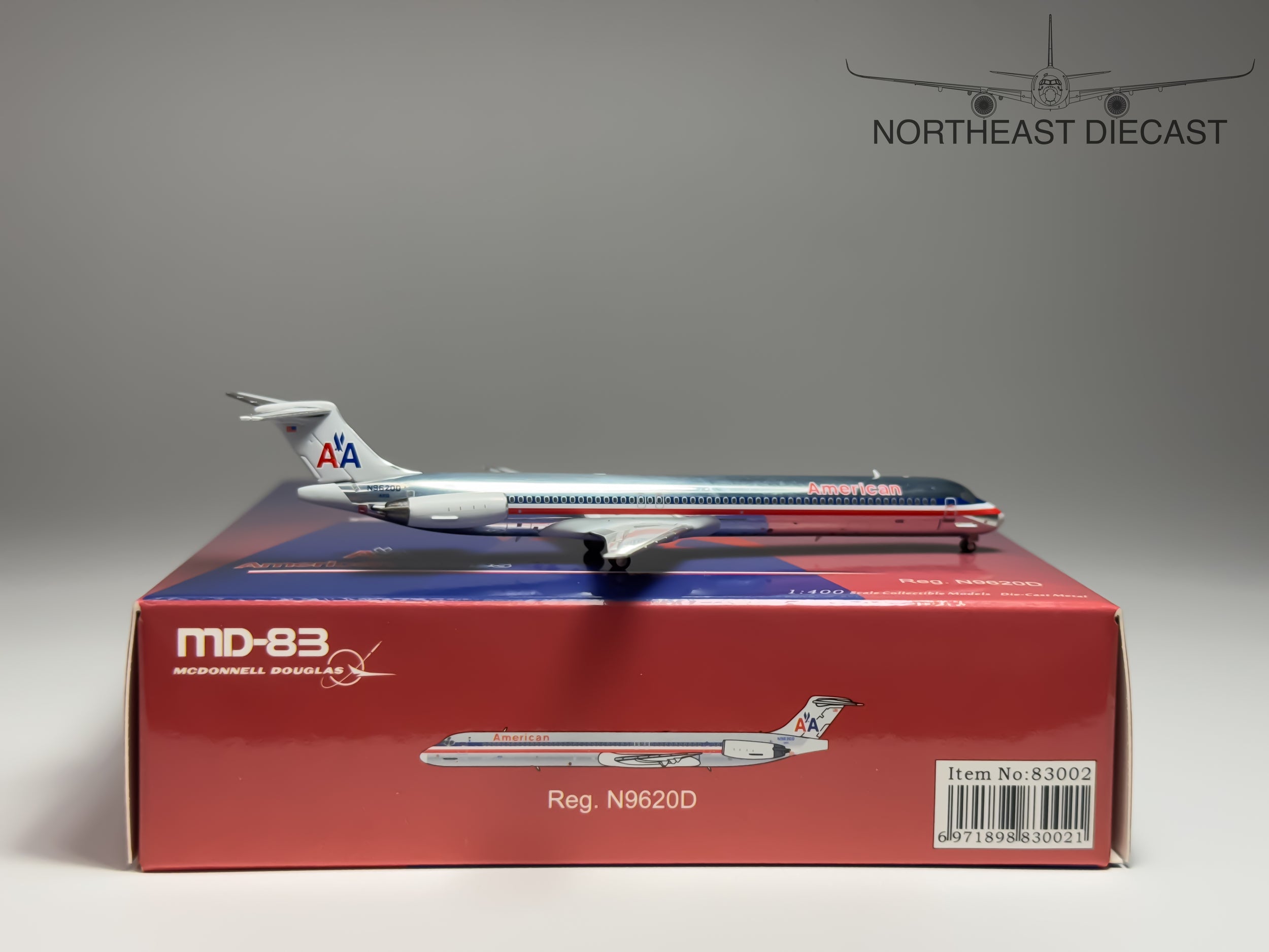 American Airlines McDonnell Douglas MD-83 1:400 NG Models N9620D (83002)