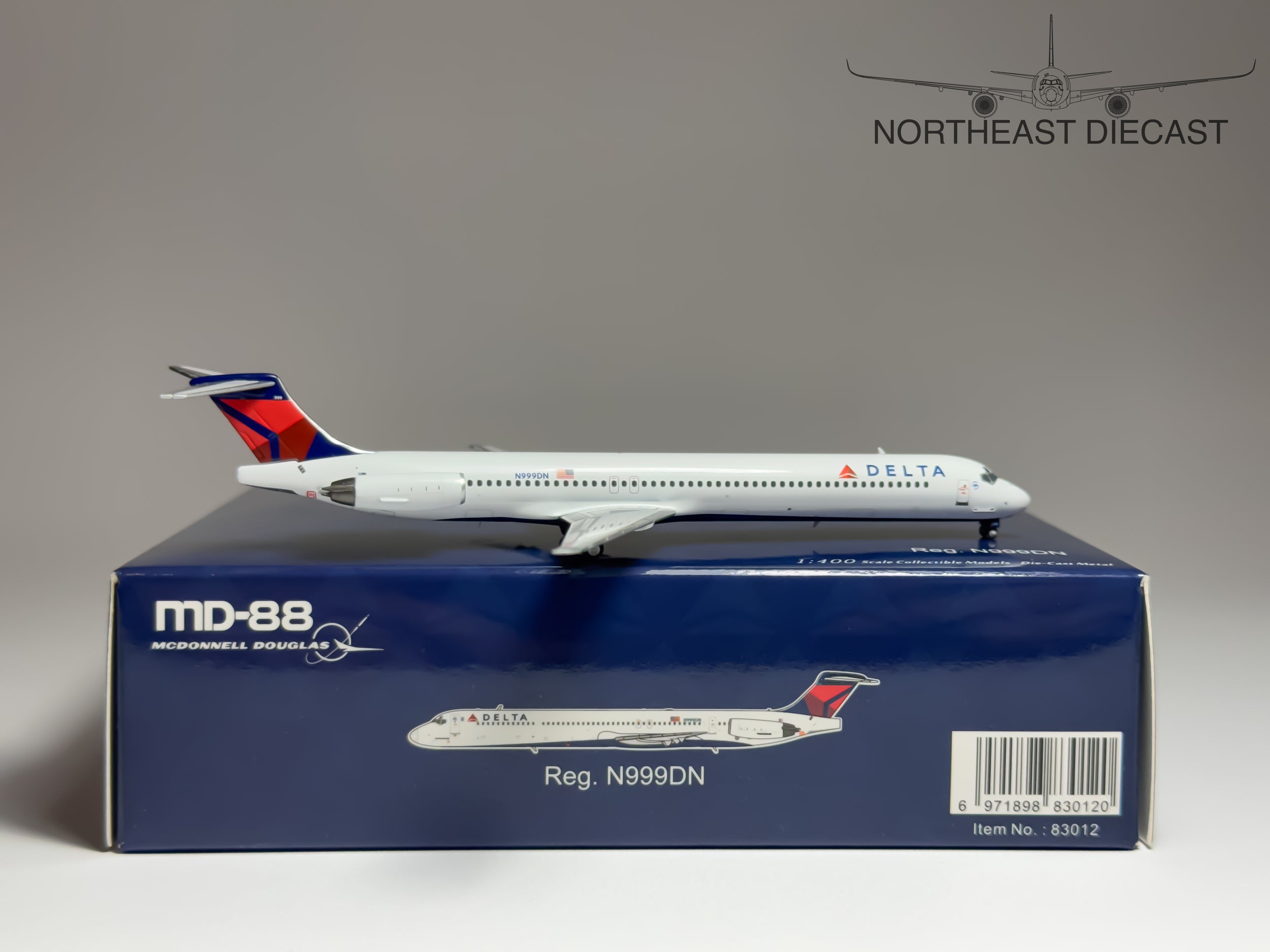 Delta Air Lines McDonnell Douglas MD-88 1:400 NG Models N999DN (83012)