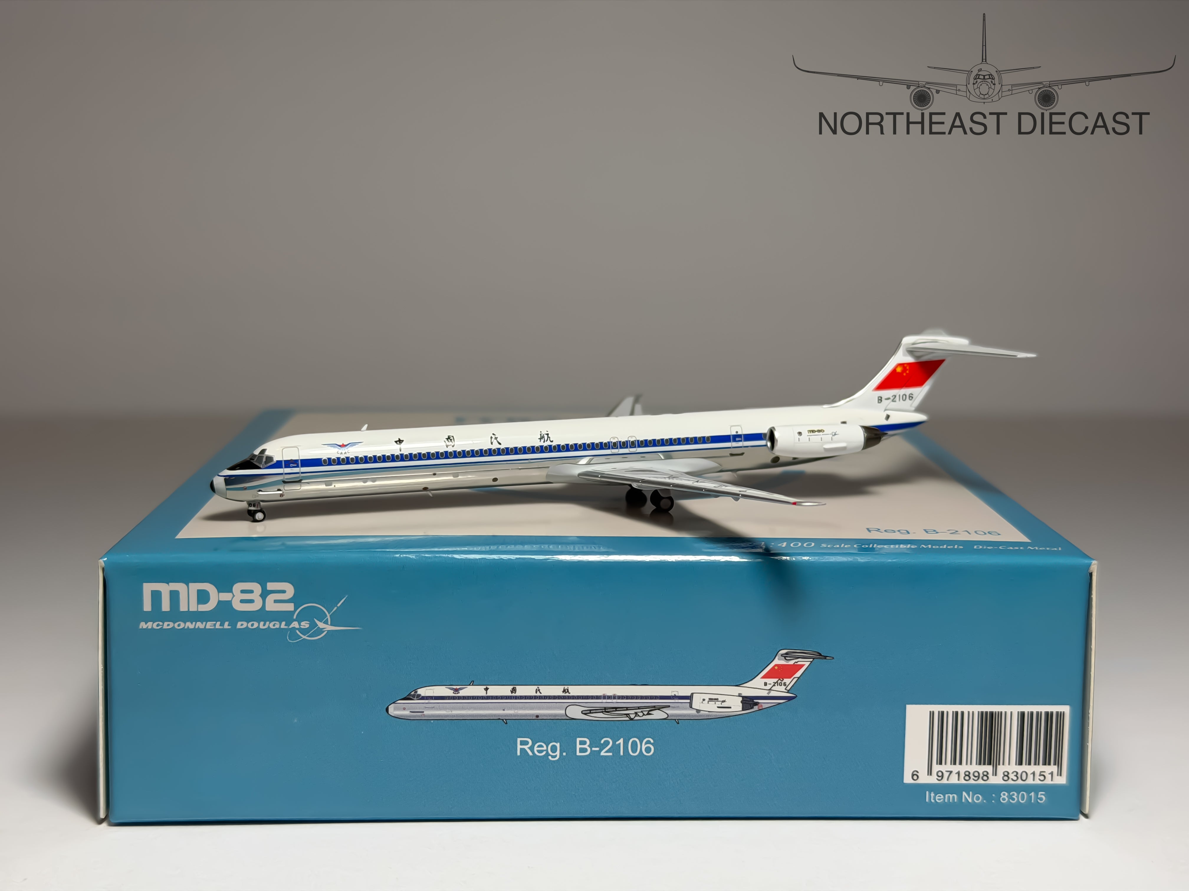 CAAC McDonnell Douglas MD-82 1:400 NG Models B-2106 (83015)