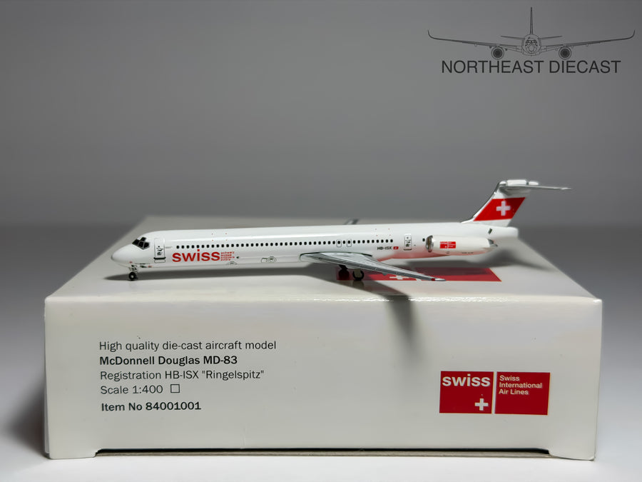 SWISS McDonnell Douglas MD-83 1:400 Tucano Line HB-ISX (84001001)