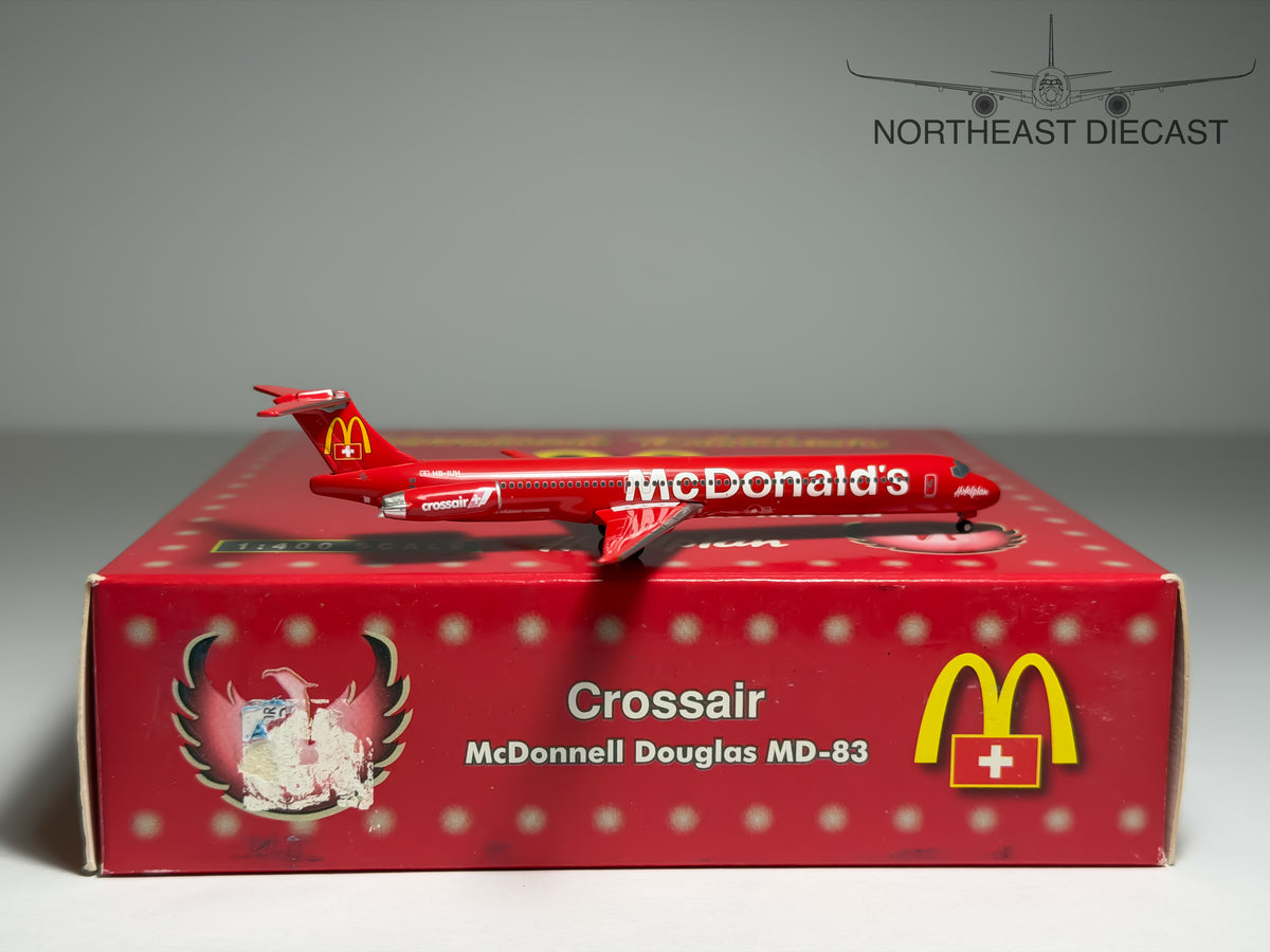 Crossair McDonnell Douglas MD-83 1:400 Tucano Line HB-IUH (84001003)