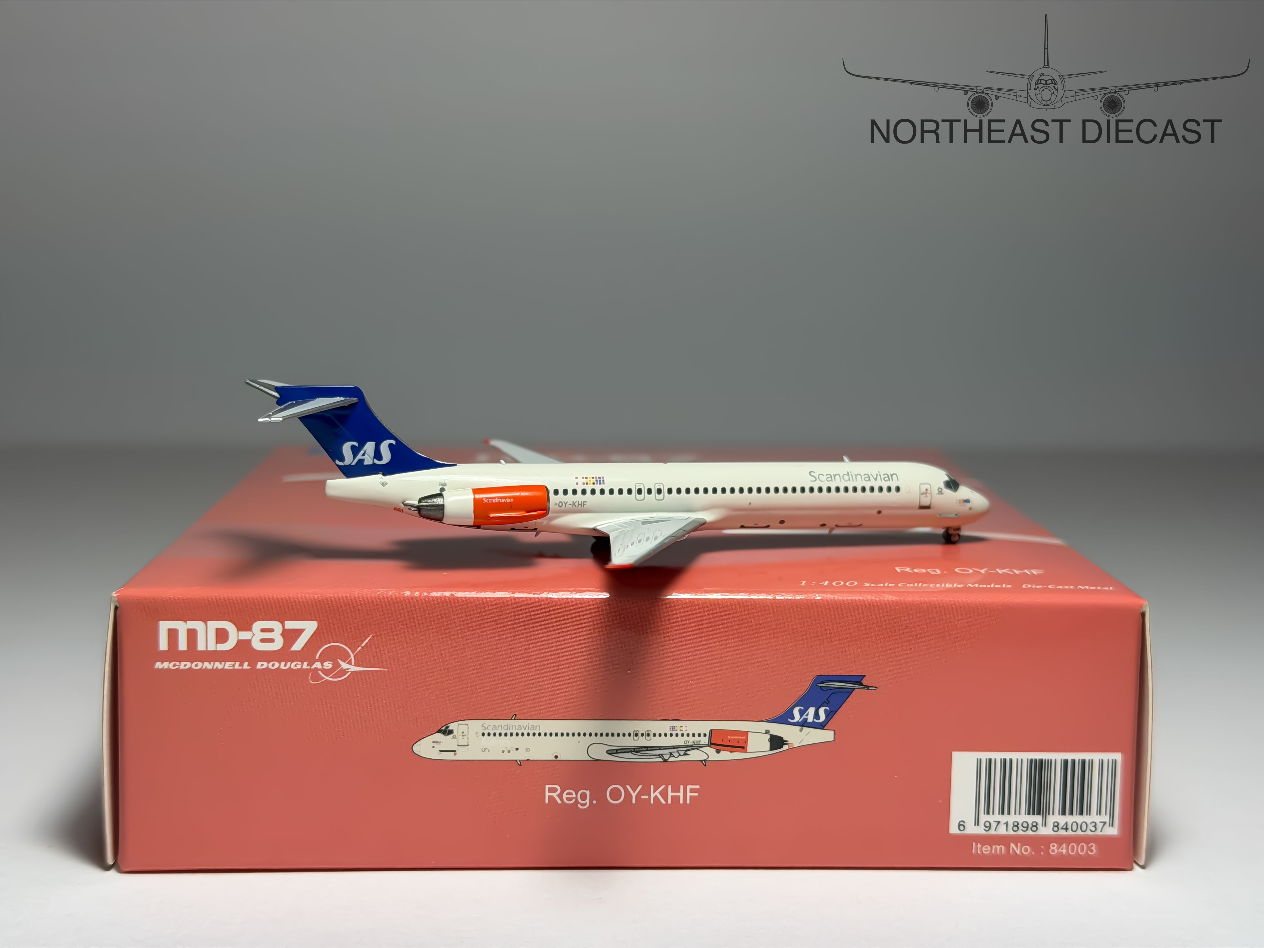 SAS Scandinavian Airlines McDonnell Douglas MD-87 1:400 NG Models OY-KHF (84003)