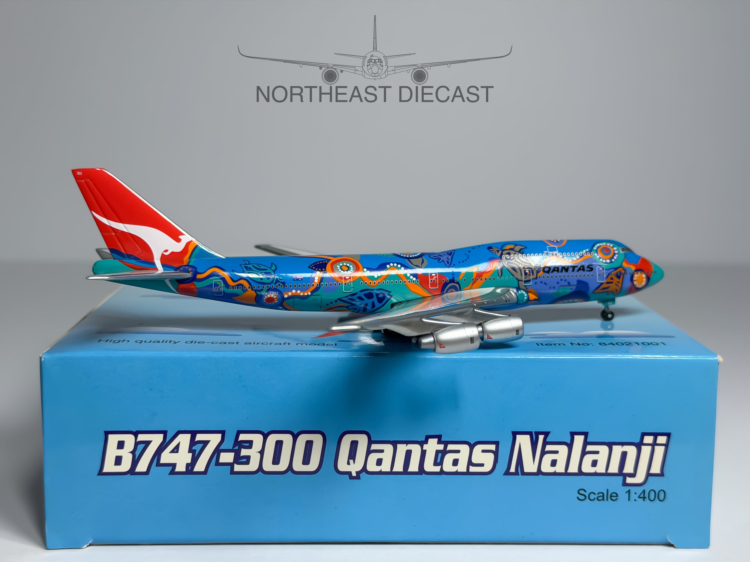 Qantas Airways Boeing 747-300 1:400 Tucano Line VH-EBU (84021001)