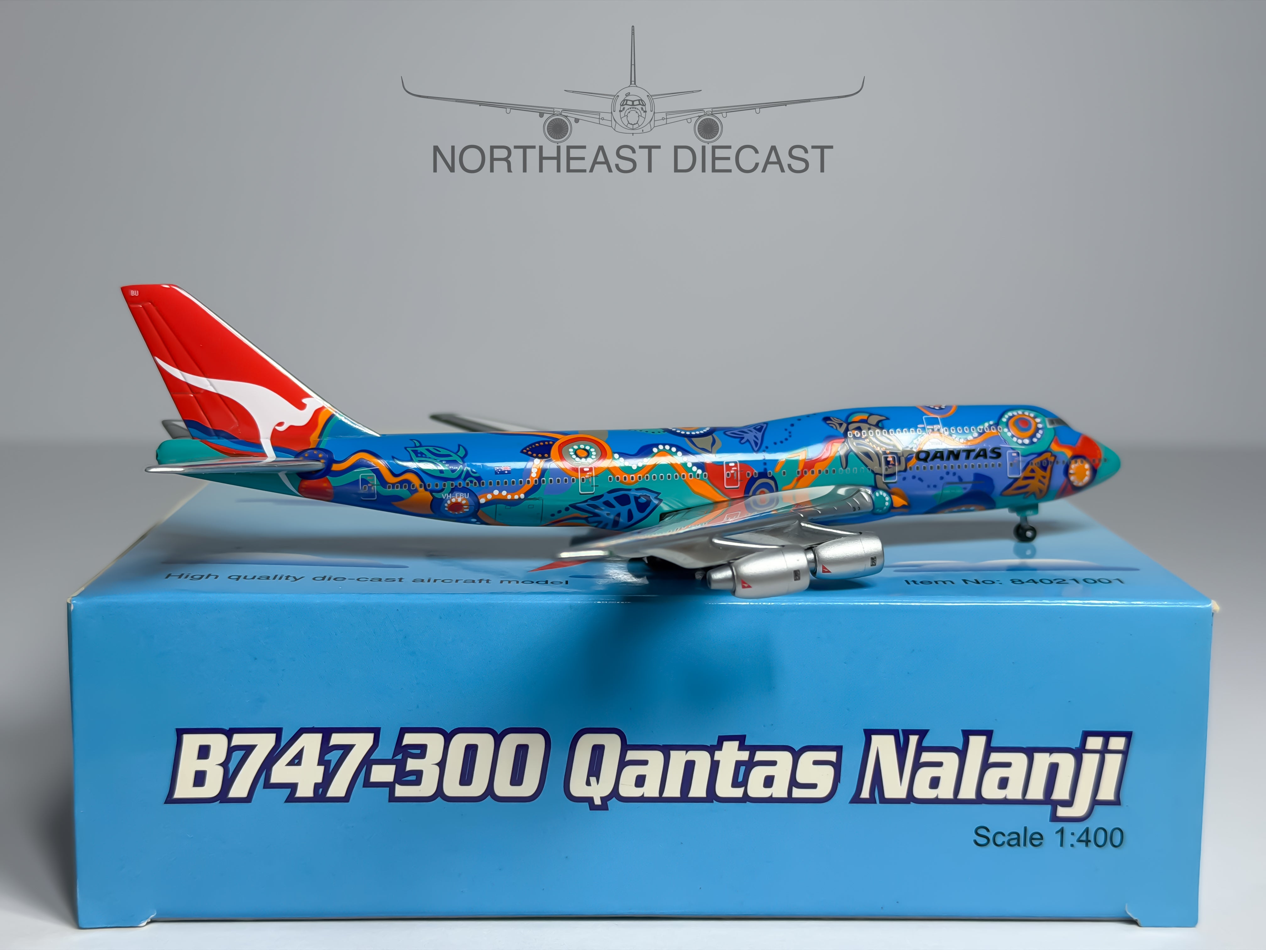 Qantas Airways Boeing 747-300 1:400 Tucano Line VH-EBU (84021001)