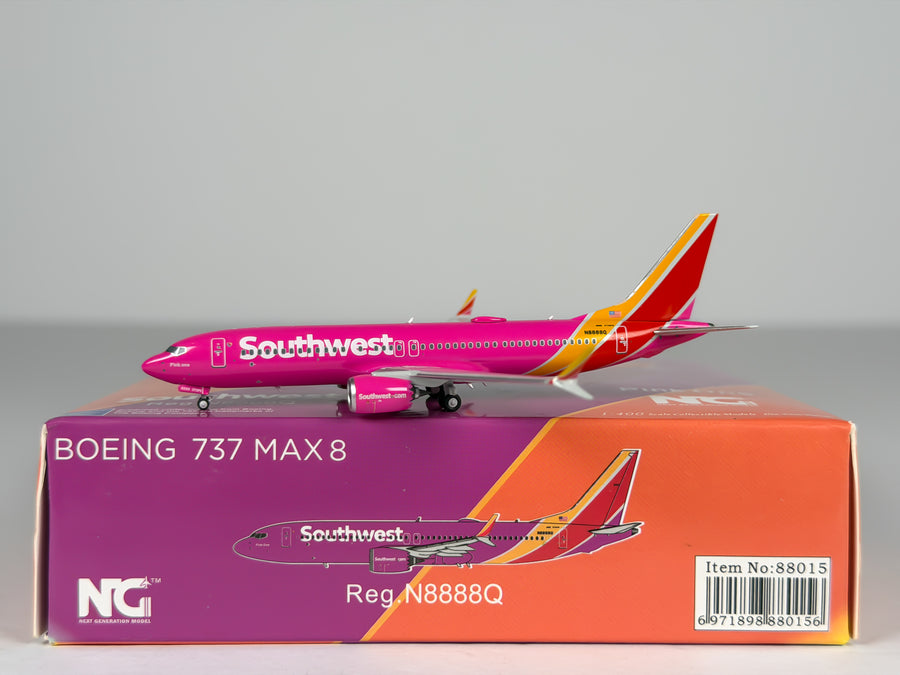 Southwest Airlines Boeing 737 MAX 8 1:400 NG Models N8888Q (88015)