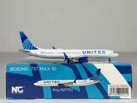 United Airlines Boeing 737 MAX 10 1:400 NG Models N27753 (90001)