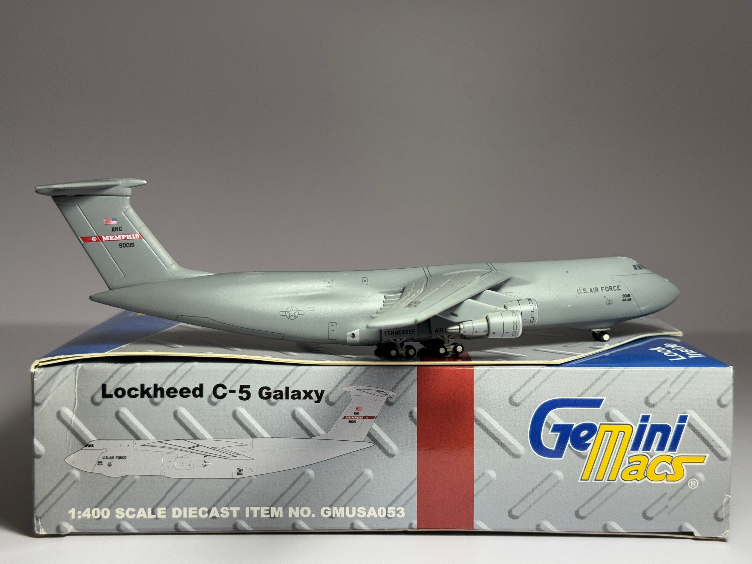 1:400 Gemini Jets USAF Lockheed C-5 Galaxy 90019 Tennessee GMUSA053