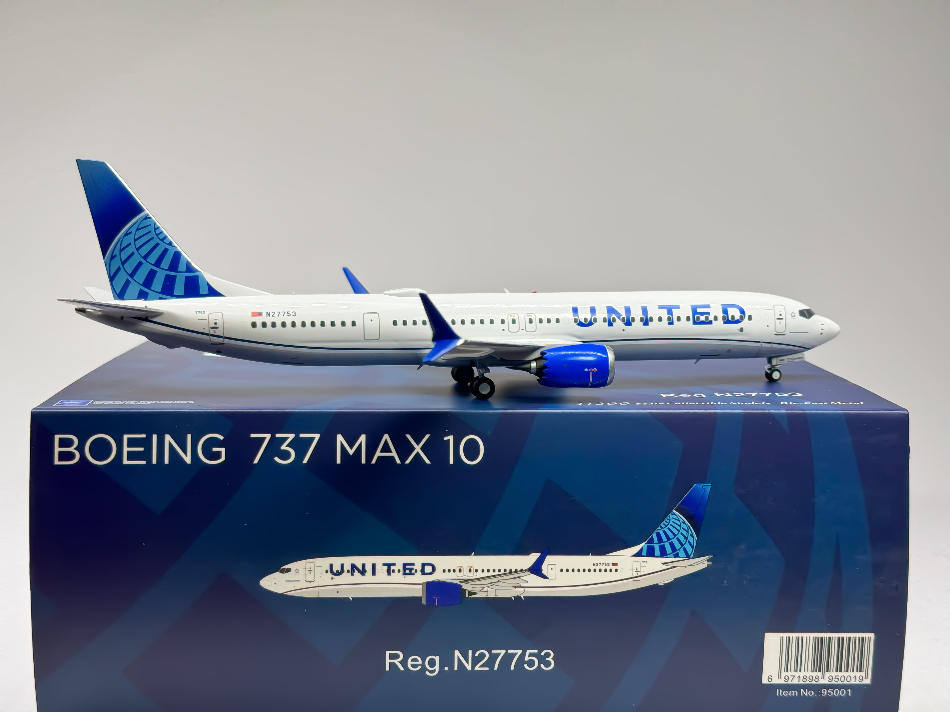United Airlines Boeing 737 MAX 10 1:200 NG Models N27753 (95001)