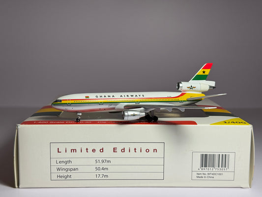 Aviation400 1:400 Ghana Airways McDonnell Douglas DC-10-30 9G-ANA WTW4DC1001