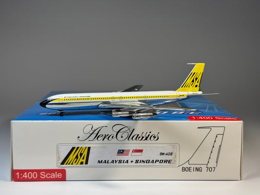 Aeroclassics 1:400 Malaysia & Singapore Boeing 707-320 9M-AQB AC9MAQB