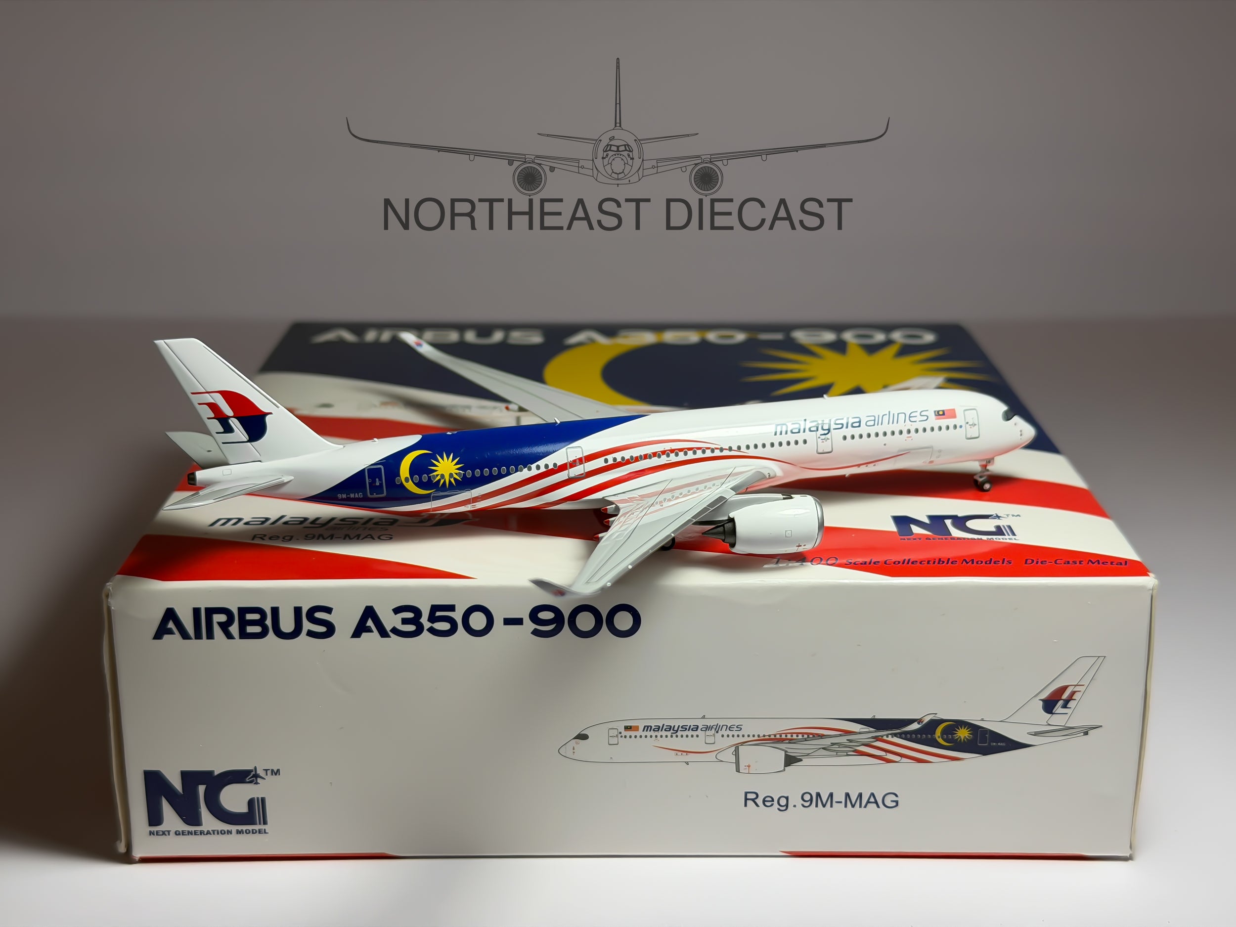 Malaysia Airlines Airbus A350-900 1:400 NG Models 9M-MAG (NG39002)
