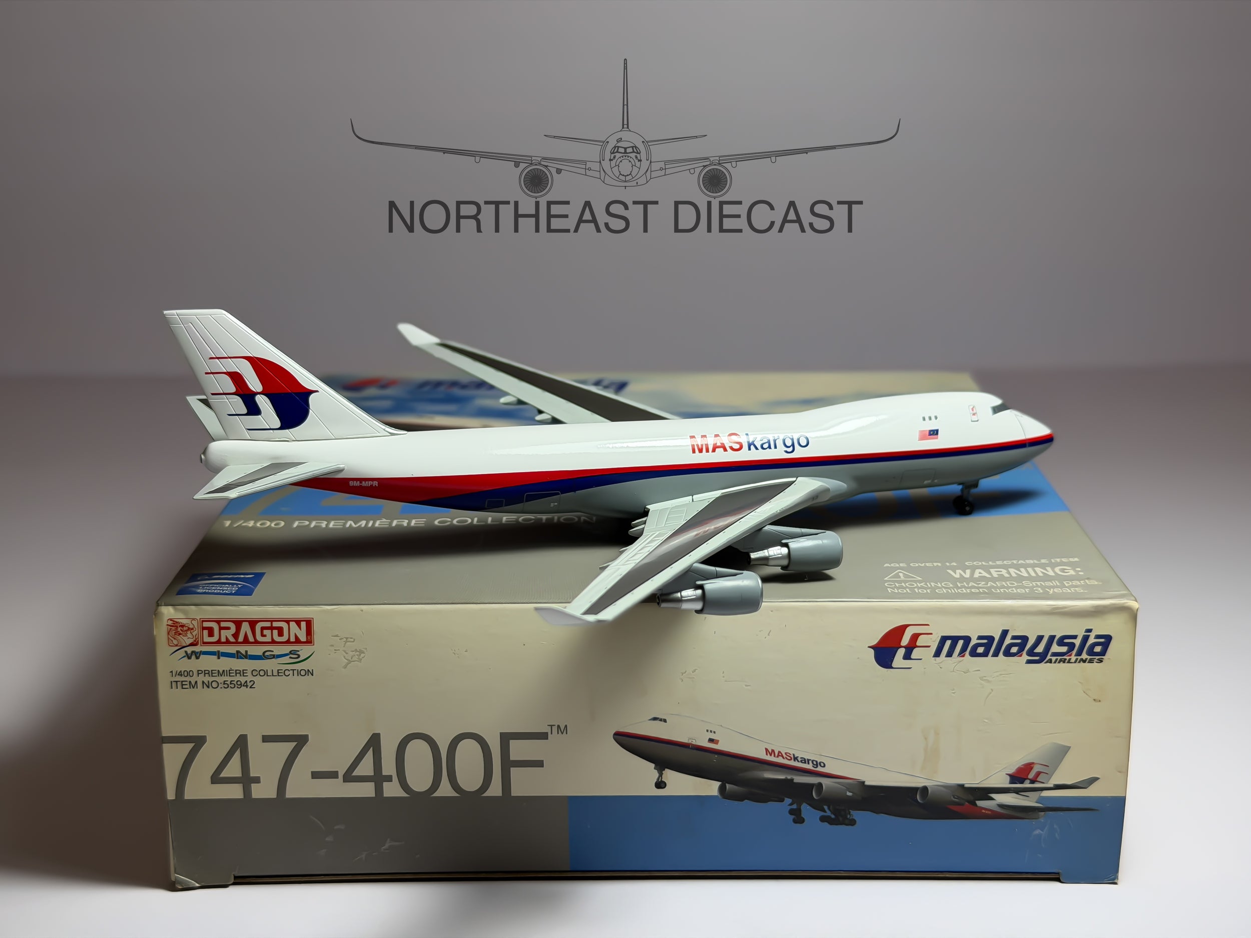 MASkargo (Malaysia) Boeing 747-400F 1:400 Dragon Wings 9M-MPR (55942)