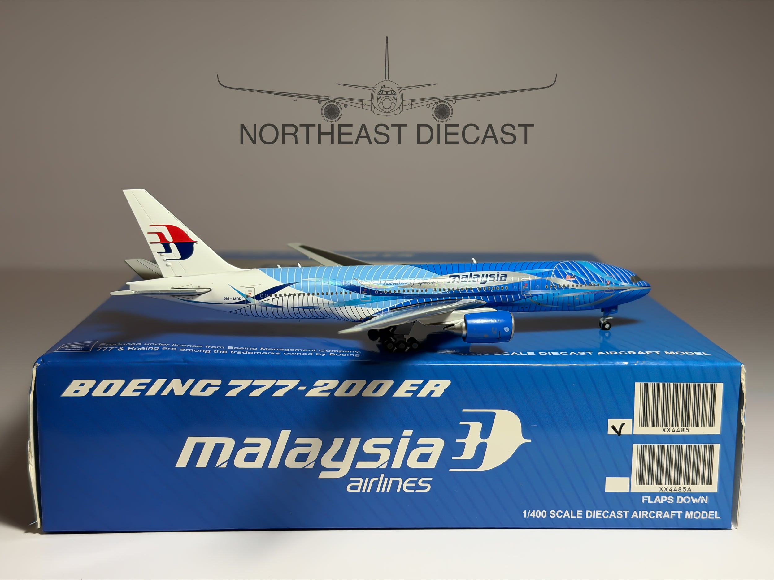 Malaysia Airlines Boeing 777-200 1:400 JC Wings 9M-MRD (XX4485)