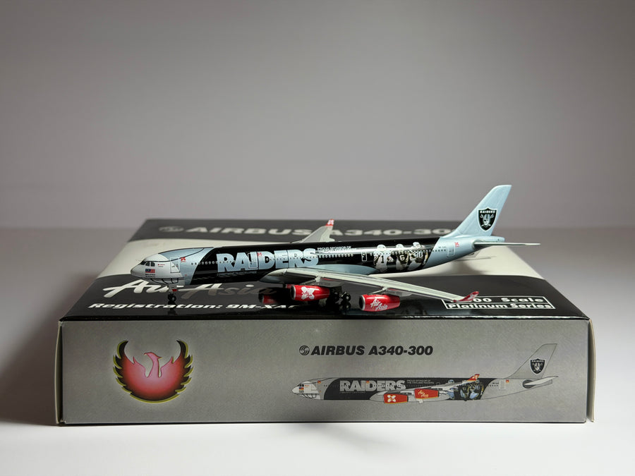 AirAsia X Airbus A340-300 1:400 Phoenix 9M-XAC Oakland Raiders (PH410338)