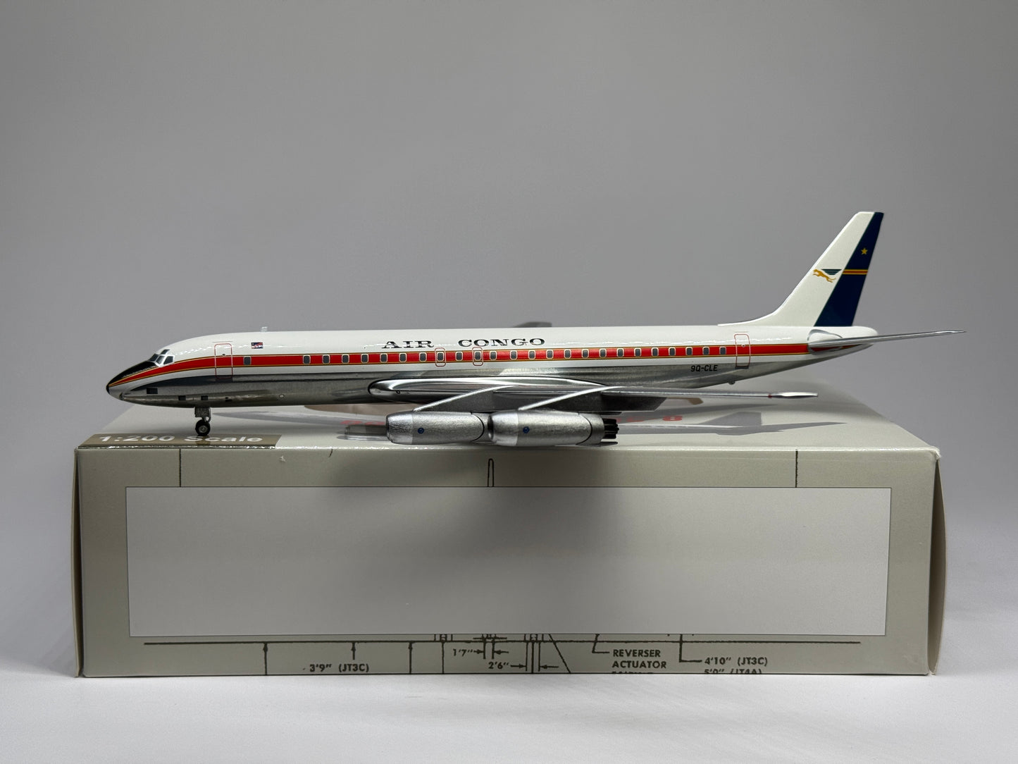 Aeroclassics 1:200 Air Congo Douglas DC-8-30 9Q-CLE AC211296