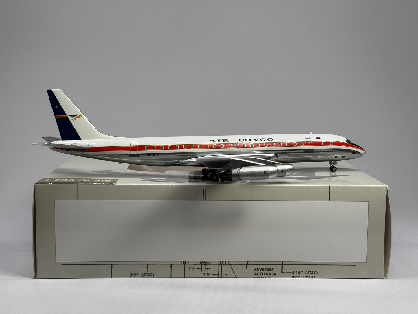 Aeroclassics 1:200 Air Congo Douglas DC-8-30 9Q-CLE AC211296
