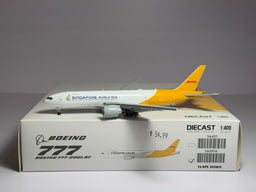 JC Wings 1:400 Singapore Airlines Boeing 777-FZB 9V-DHA DHL Flaps Down SA4011A