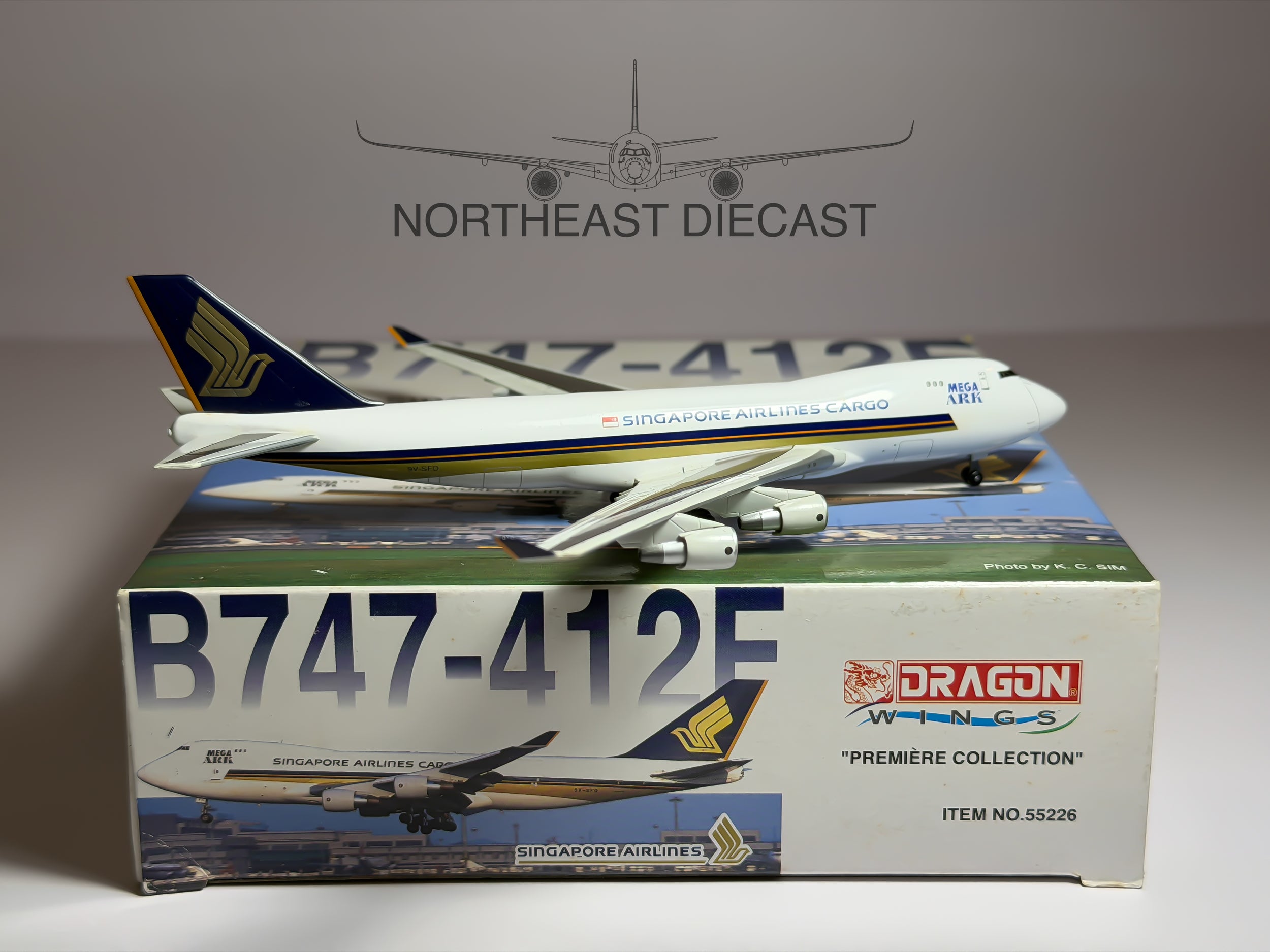 Singapore Cargo Boeing 747-400F 1:400 Dragon Wings 9V-SFD (55226)