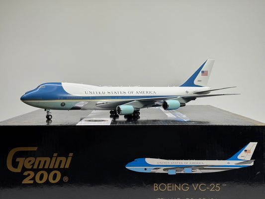 Gemini Jets 1:200 USAF Air Force One VC-25 Boeing 747 SAM29000 G2AFO624 w/stand