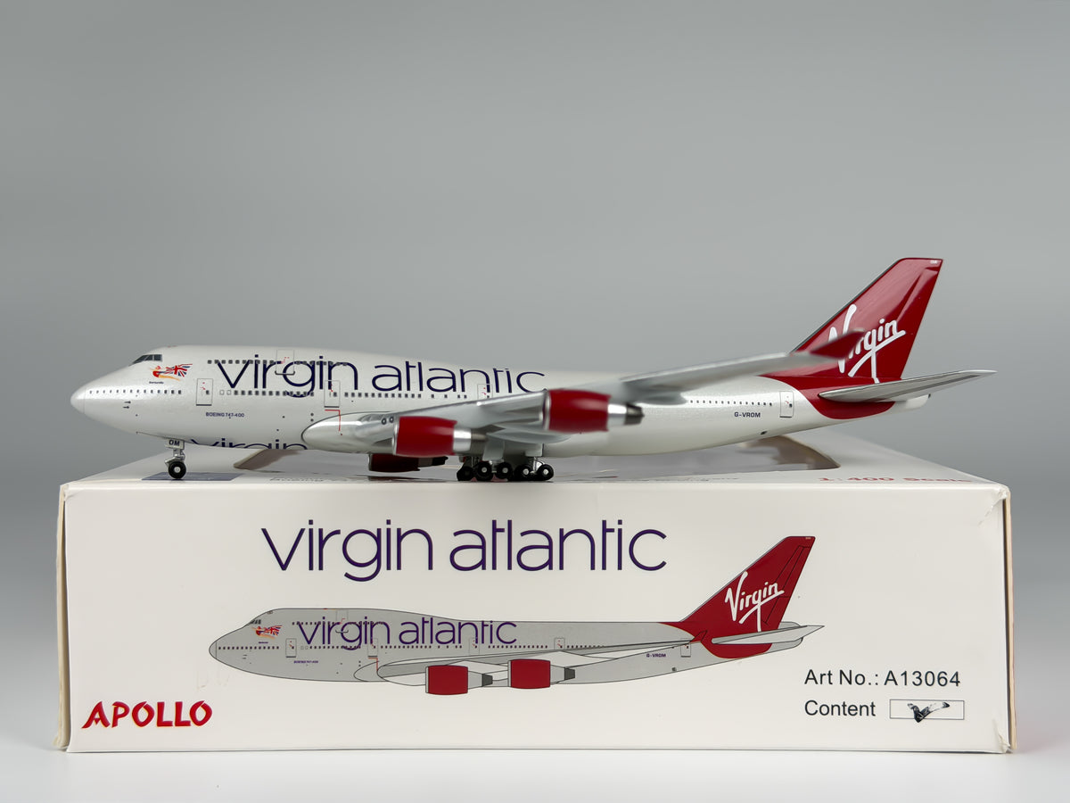 Virgin Atlantic Boeing 747-400 1:400 Apollo G-VROM (A13064)