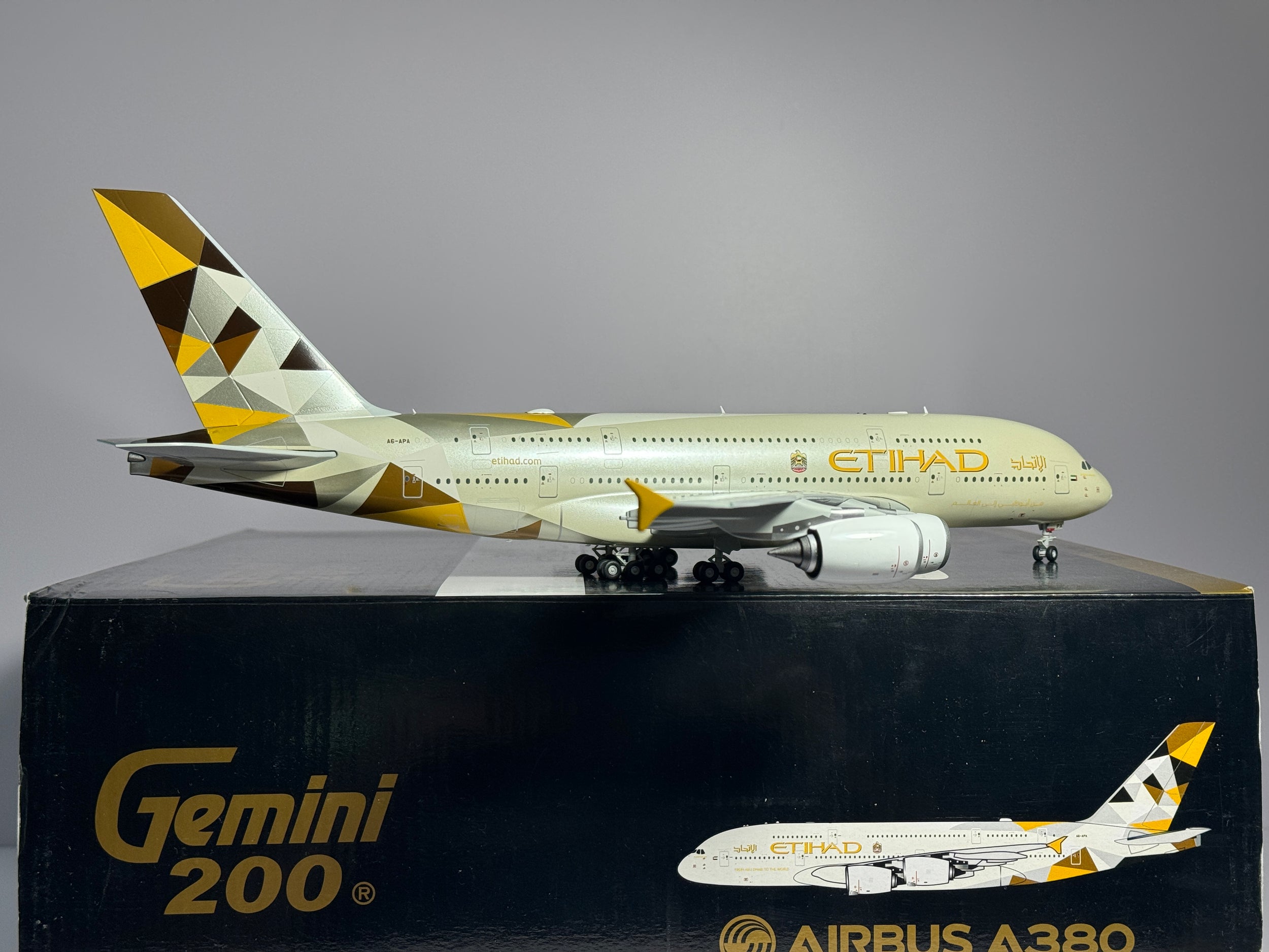 Gemini Jets 1:200 Etihad Airways Airbus A380-800 A6-APA current scheme G2ETD521