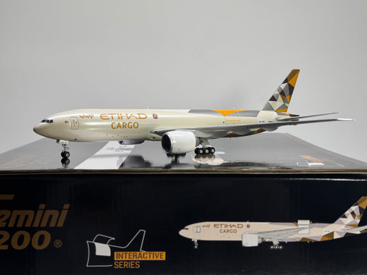 Gemini Jets 1:200 Etihad Cargo Boeing 777F A6-DDE Interactive G2ETD955