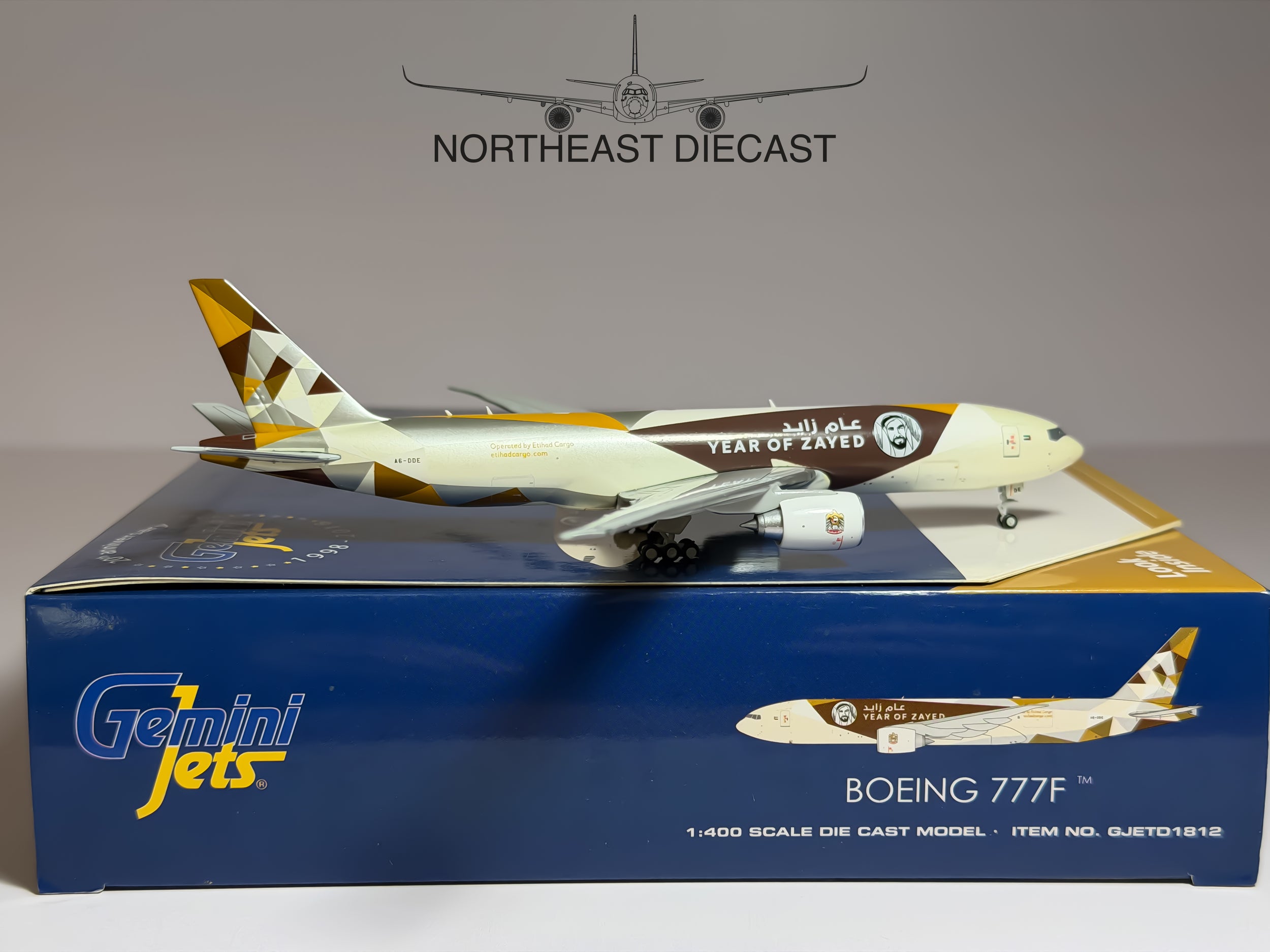 Etihad Cargo Boeing 777-200F 1:400 Gemini Jets A6-DDE (GJETD1812)