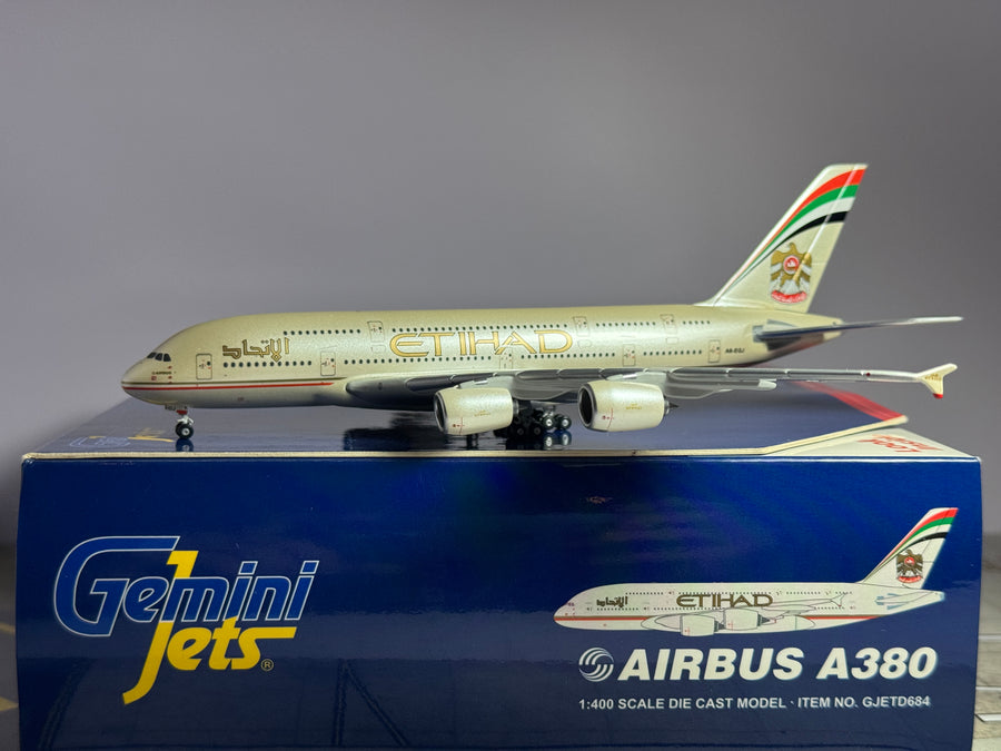 Gemini Jets 1:400 Etihad Airbus A380-800 A6-EGJ GJETD684