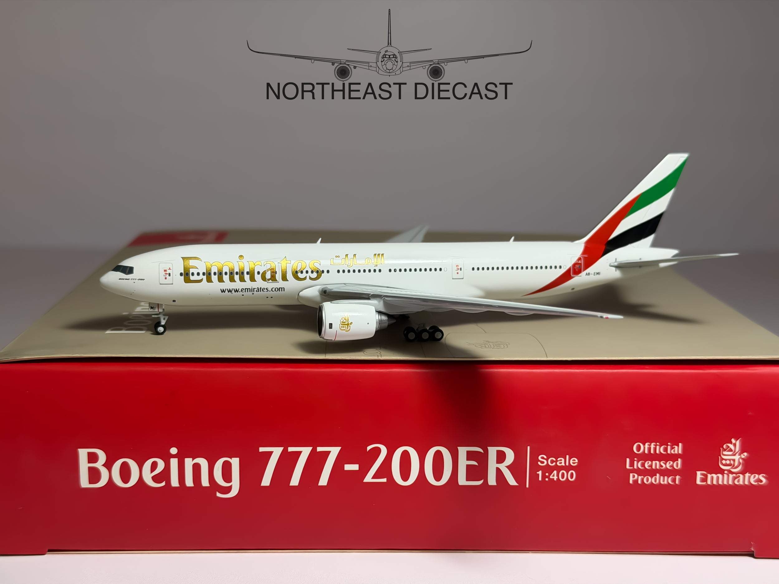 Emirates Boeing 777-200ER 1:400 Gemini Jets A6-EMI (GJUAE1285)