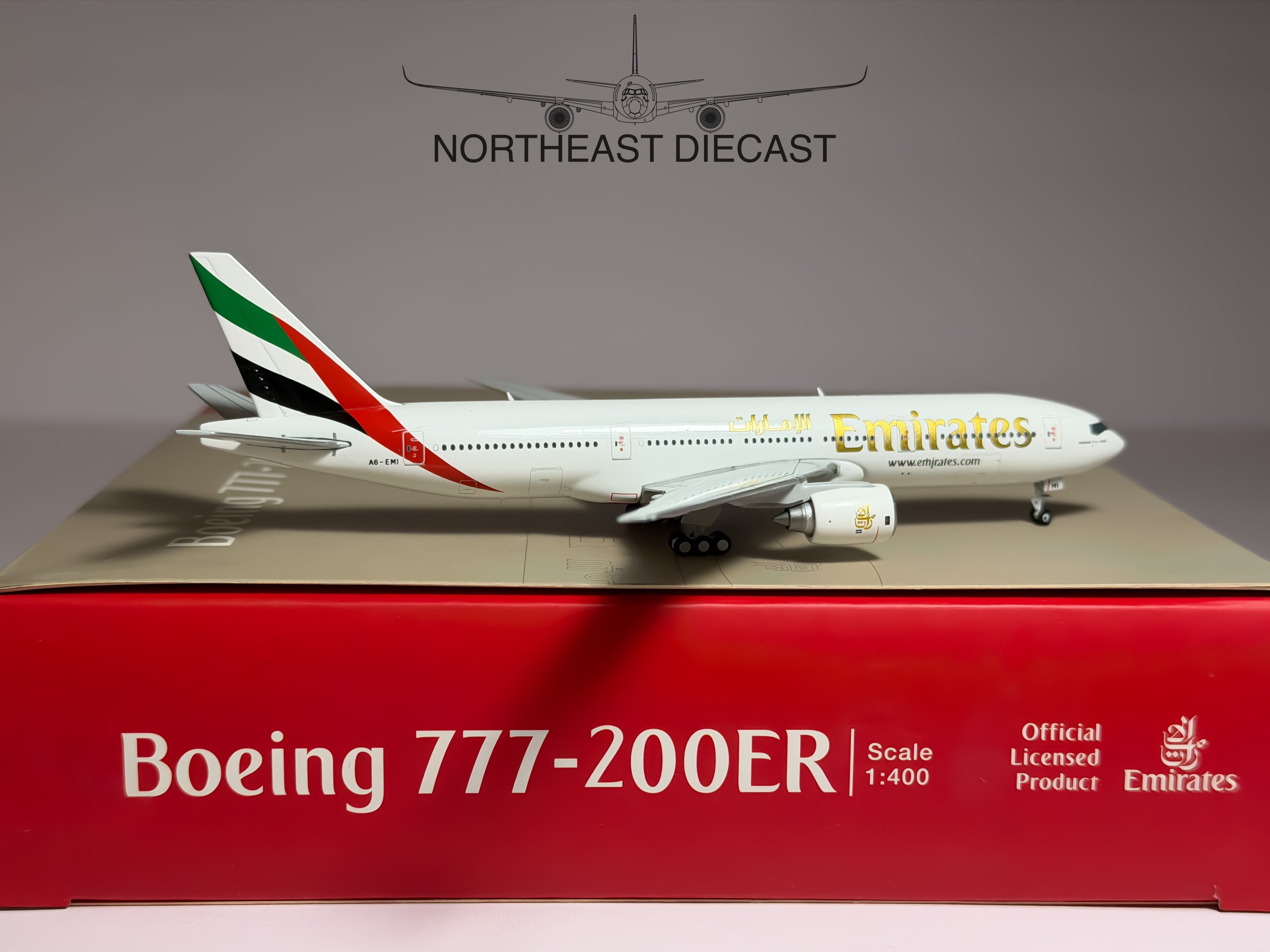 Emirates Boeing 777-200ER 1:400 Gemini Jets A6-EMI (GJUAE1285)