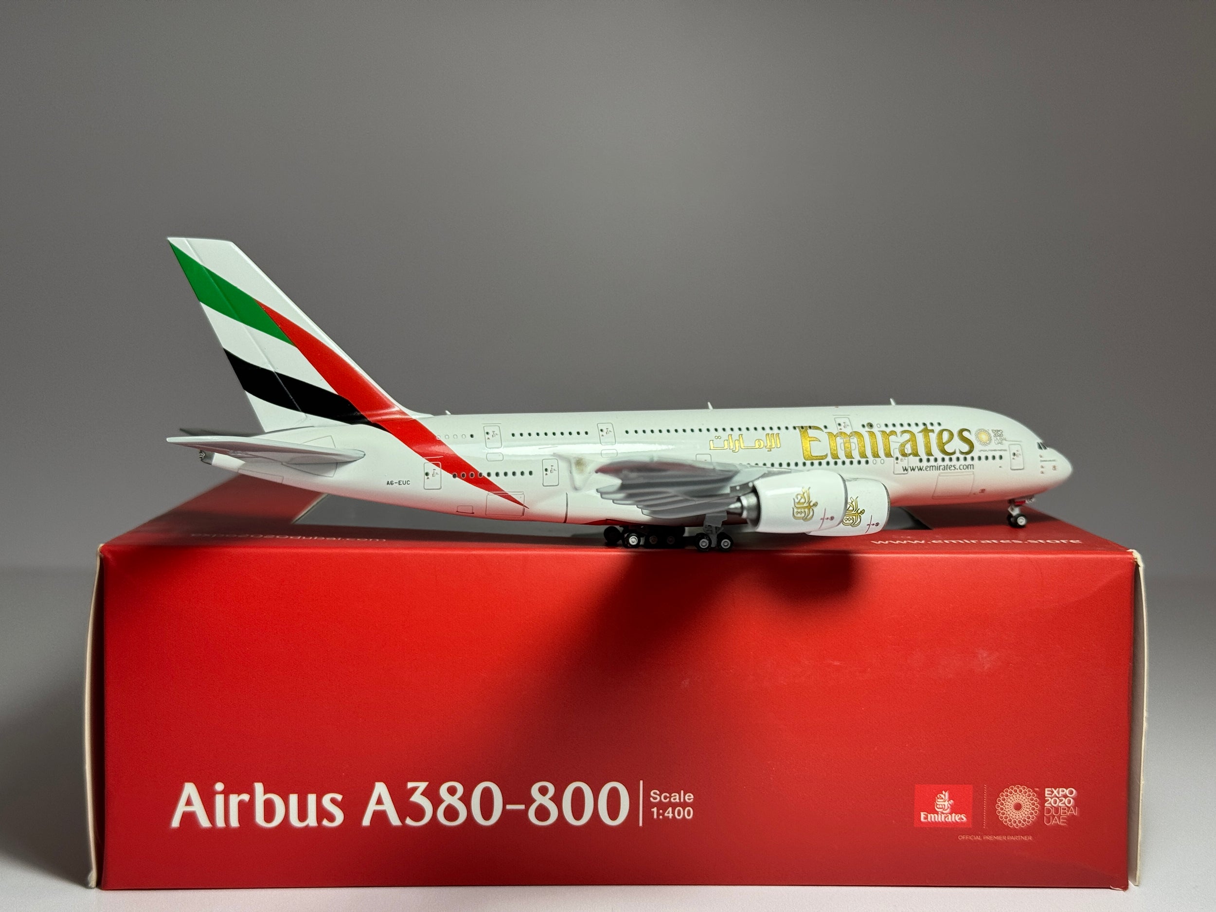 Gemini Jets 1:400 Emirates Airbus A380-800 A6-EUC Expo 2020 GJUAE1771