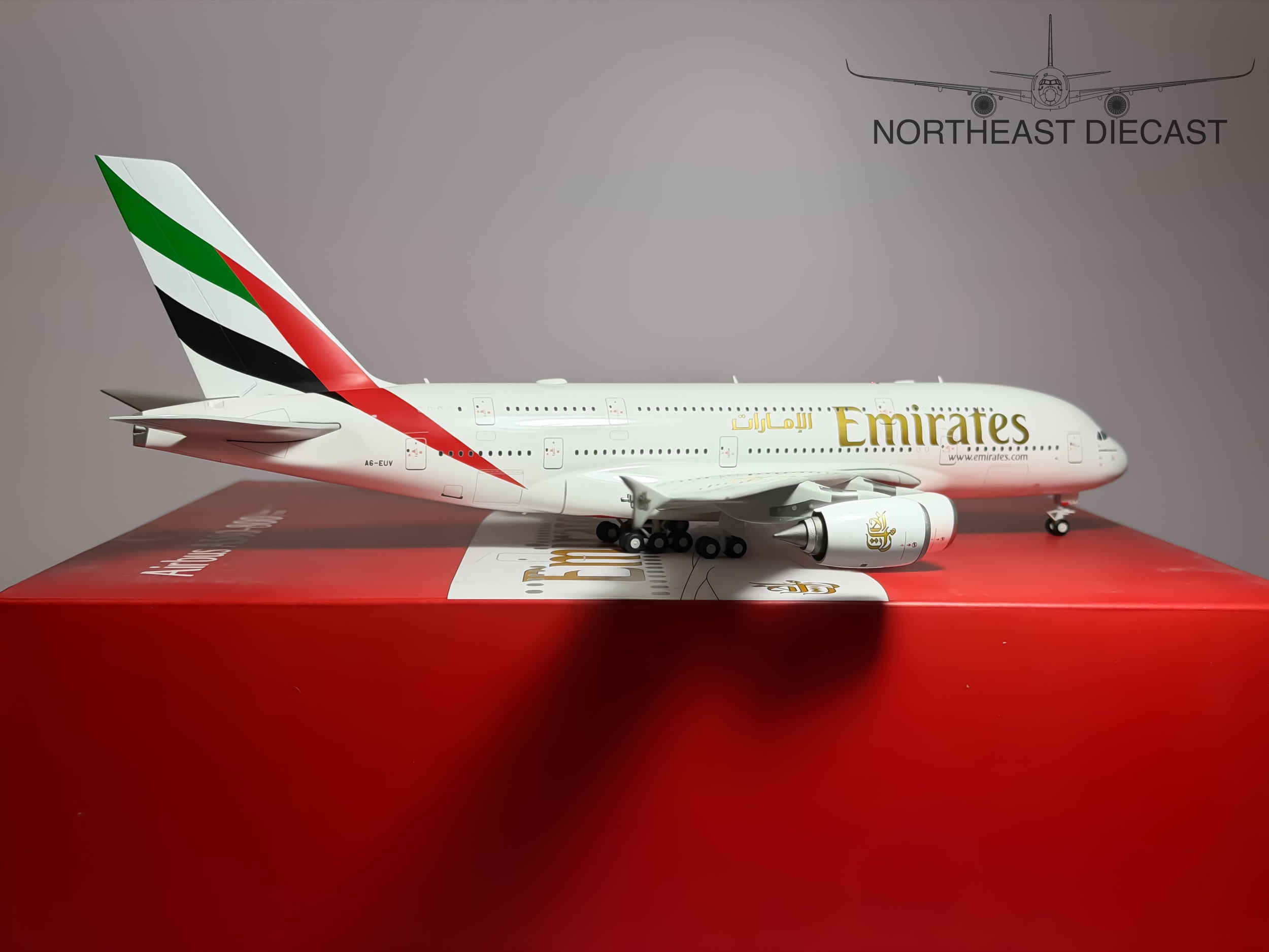 Emirates Airbus A380-800 1:200 Gemini Jets A6-EUV (G2UAE1049)