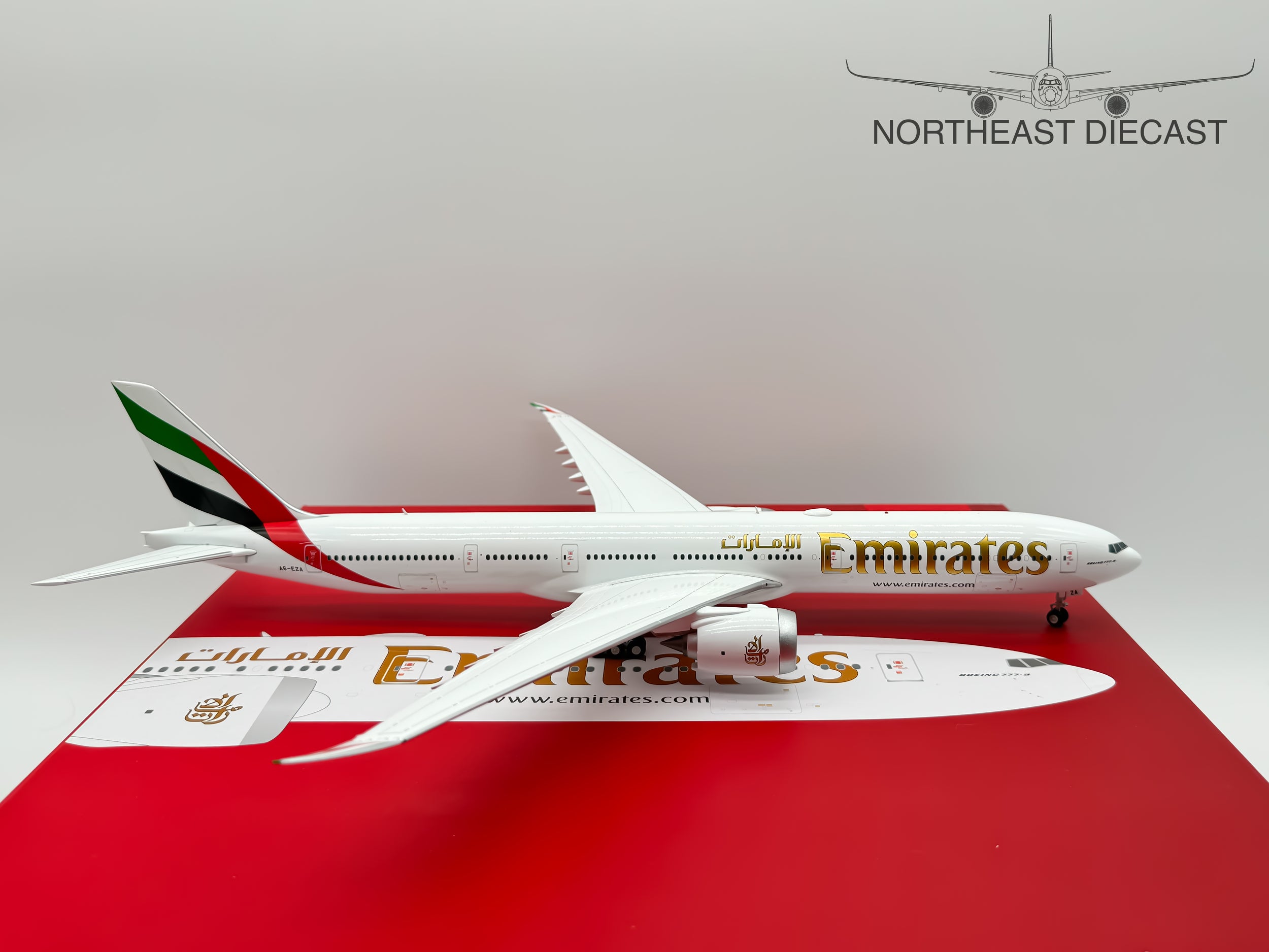 Emirates Boeing 777-9 1:200 Gemini Jets A6-EZA (G2UAE1189)