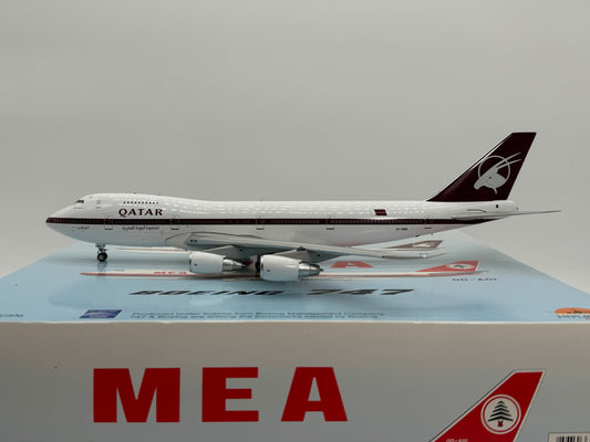 Inflight200 Qatar Airways Boeing 747SR-81 A7-ABK 1980s colors IF742QR001