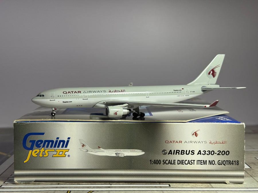 Gemini Jets 1:400 Qatar Airways Airbus A330-200 A7-ACB old colors GJQTR418