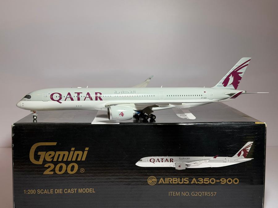 Gemini Jets 1:200 Qatar Airways AIRBUS A350-900 A7-ALB current colors G2QTR557