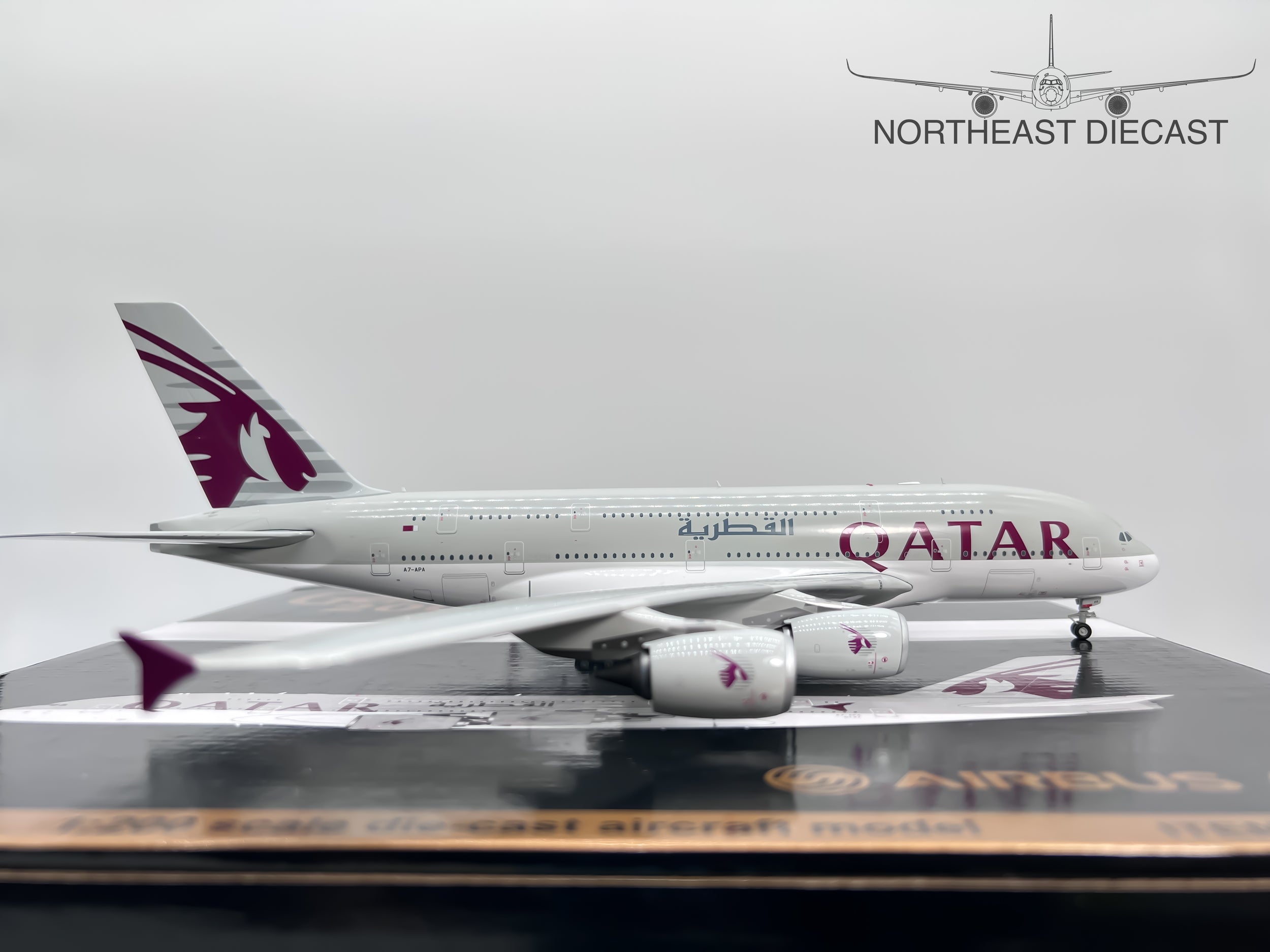 Qatar Airways Airbus A380-800 1:200 Gemini Jets A7-APA (G2QTR425)