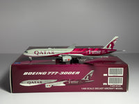 JC Wings 1:400 Qatar Airways Boeing 777-300ER A7-BEB World Cup XX4489