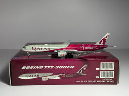 JC Wings 1:400 Qatar Airways Boeing 777-300ER A7-BEB World Cup XX4489