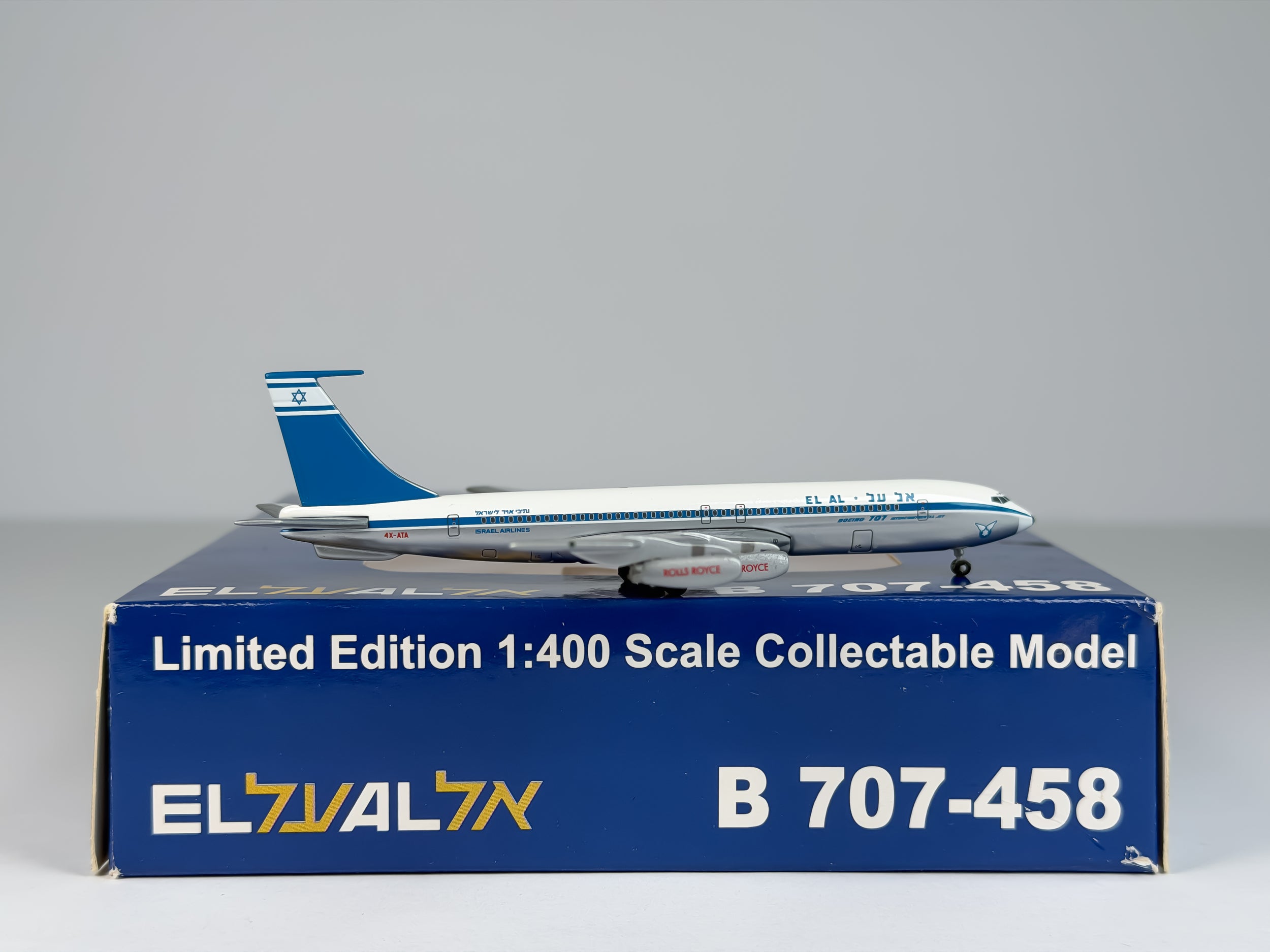 El Al Israel Airlines Boeing 707-300 1:400 Aeroclassics 4X-ATA (AC18031)