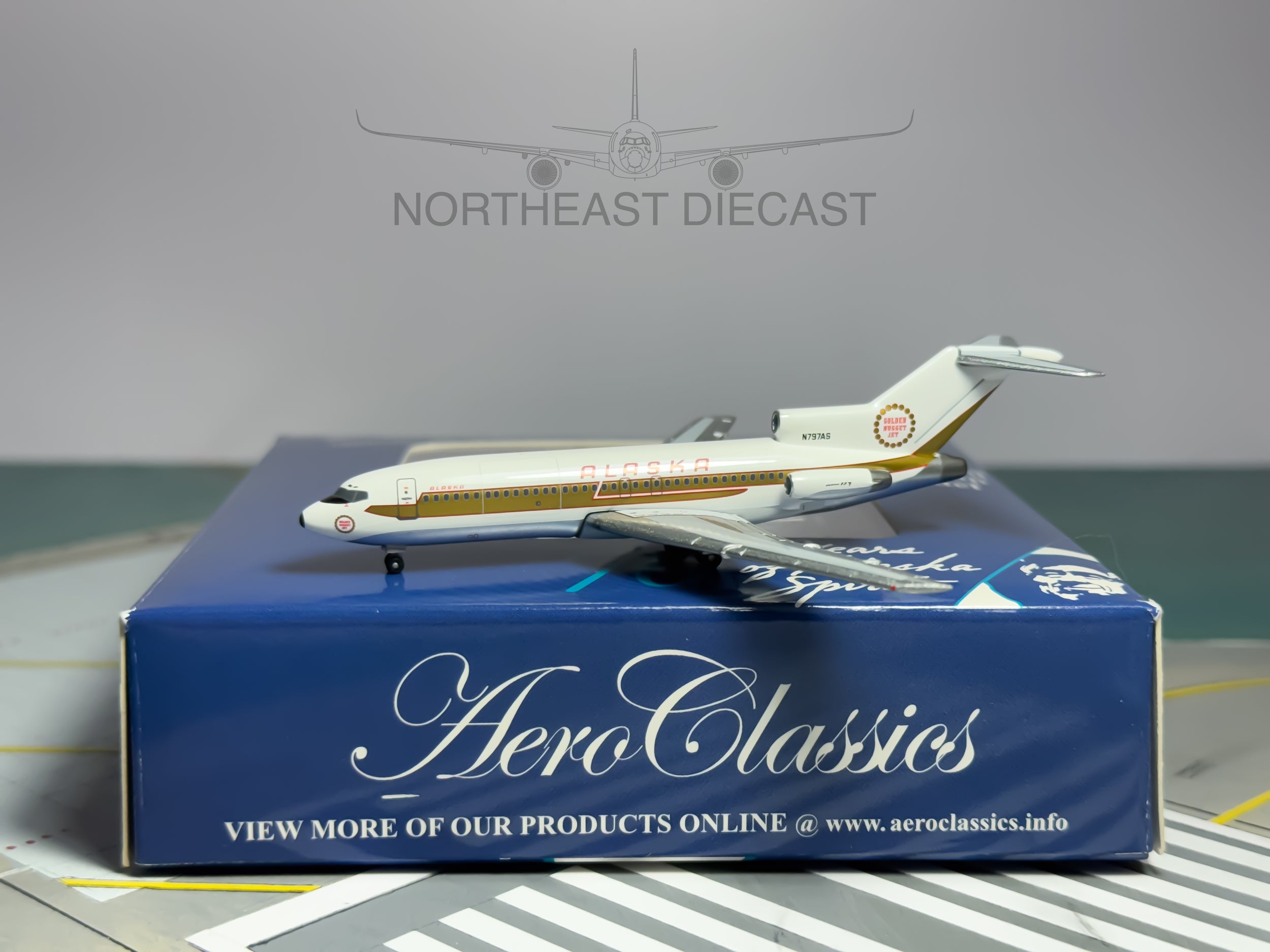 Alaska Airlines Boeing 727-100 1:400 Aeroclassics N797AS (AC18078B)