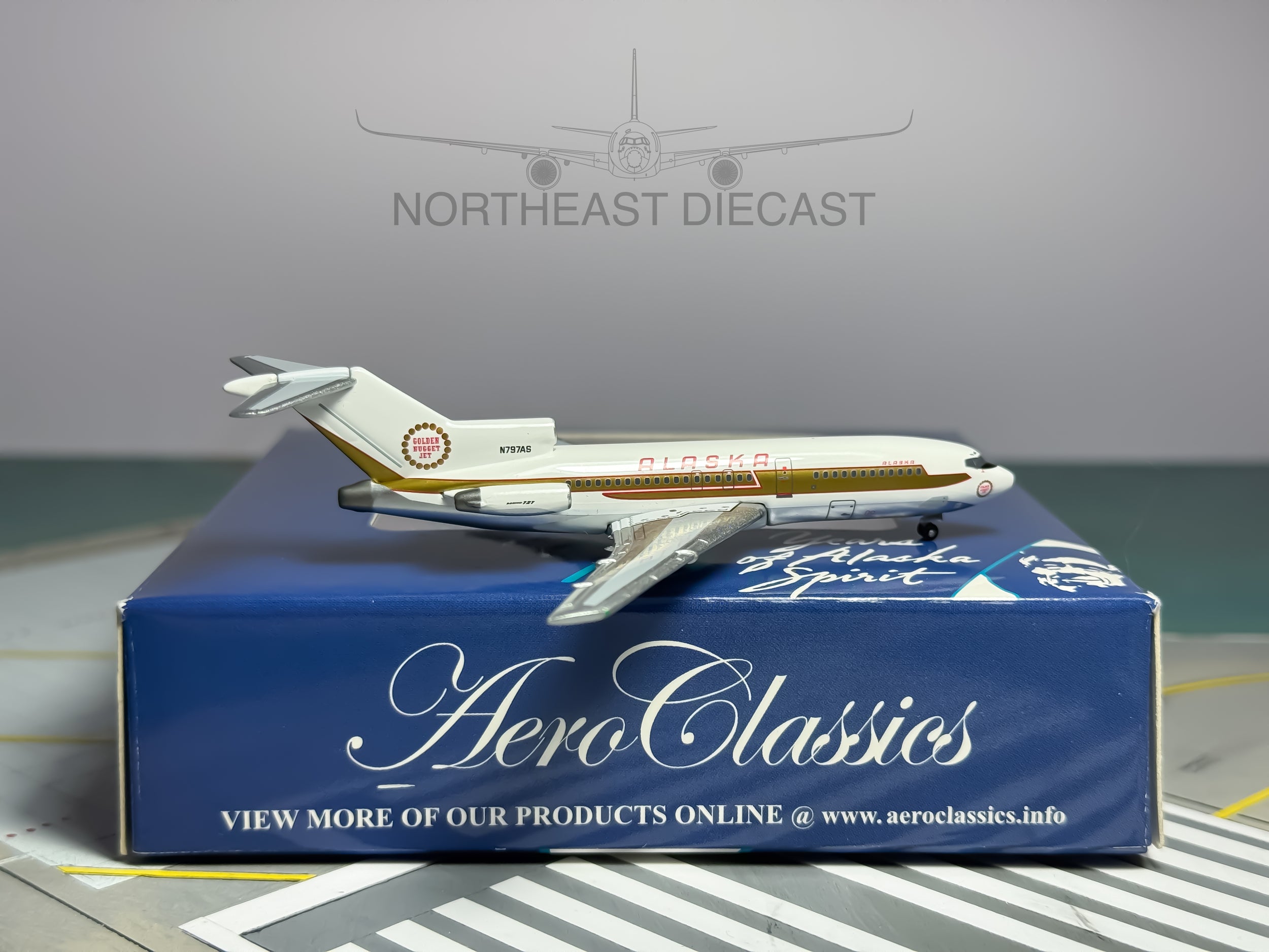 Alaska Airlines Boeing 727-100 1:400 Aeroclassics N797AS (AC18078B)