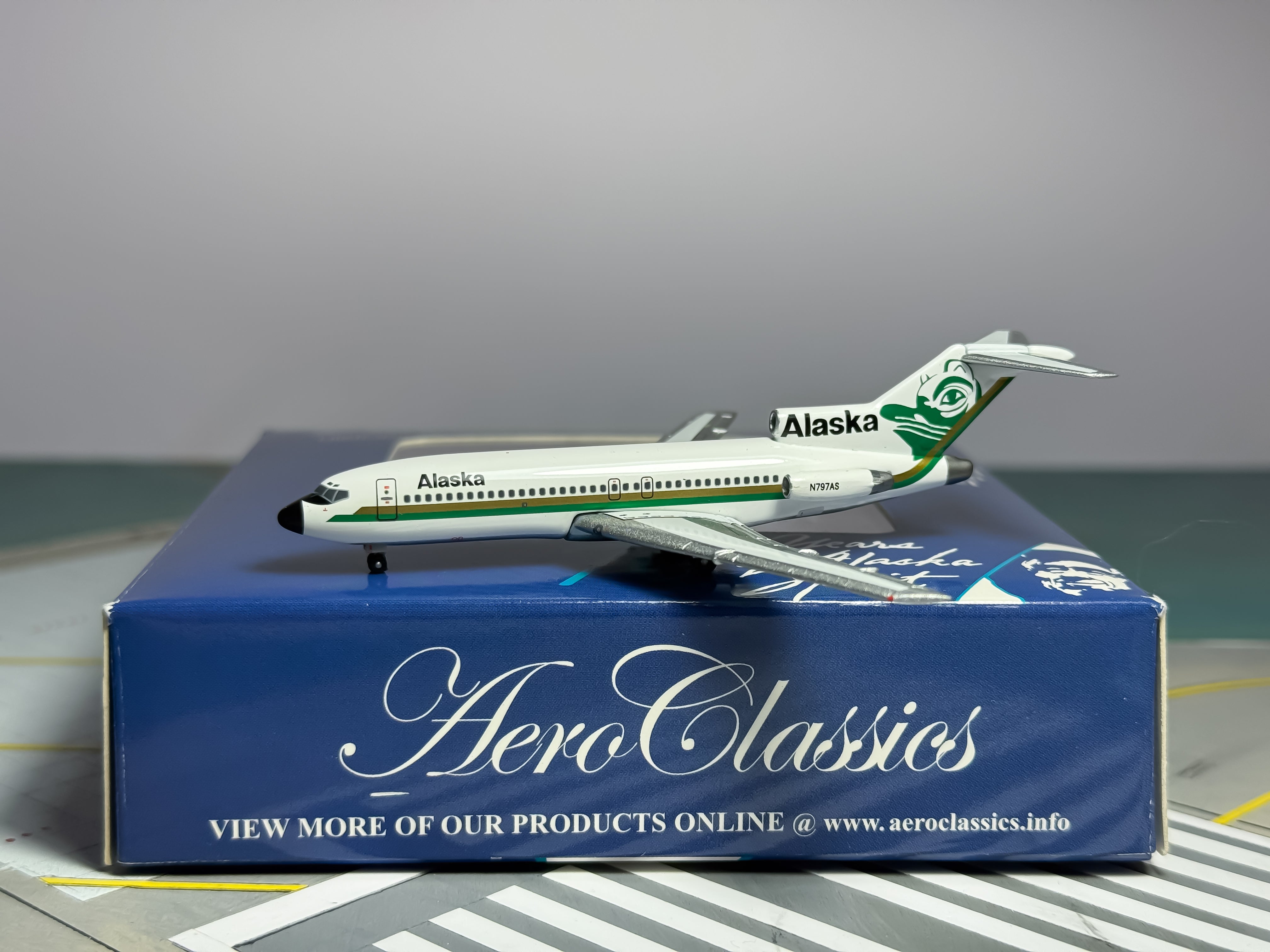 Alaska Airlines Boeing 727-100 1:400 Aeroclassics N797AS (AC18079F)