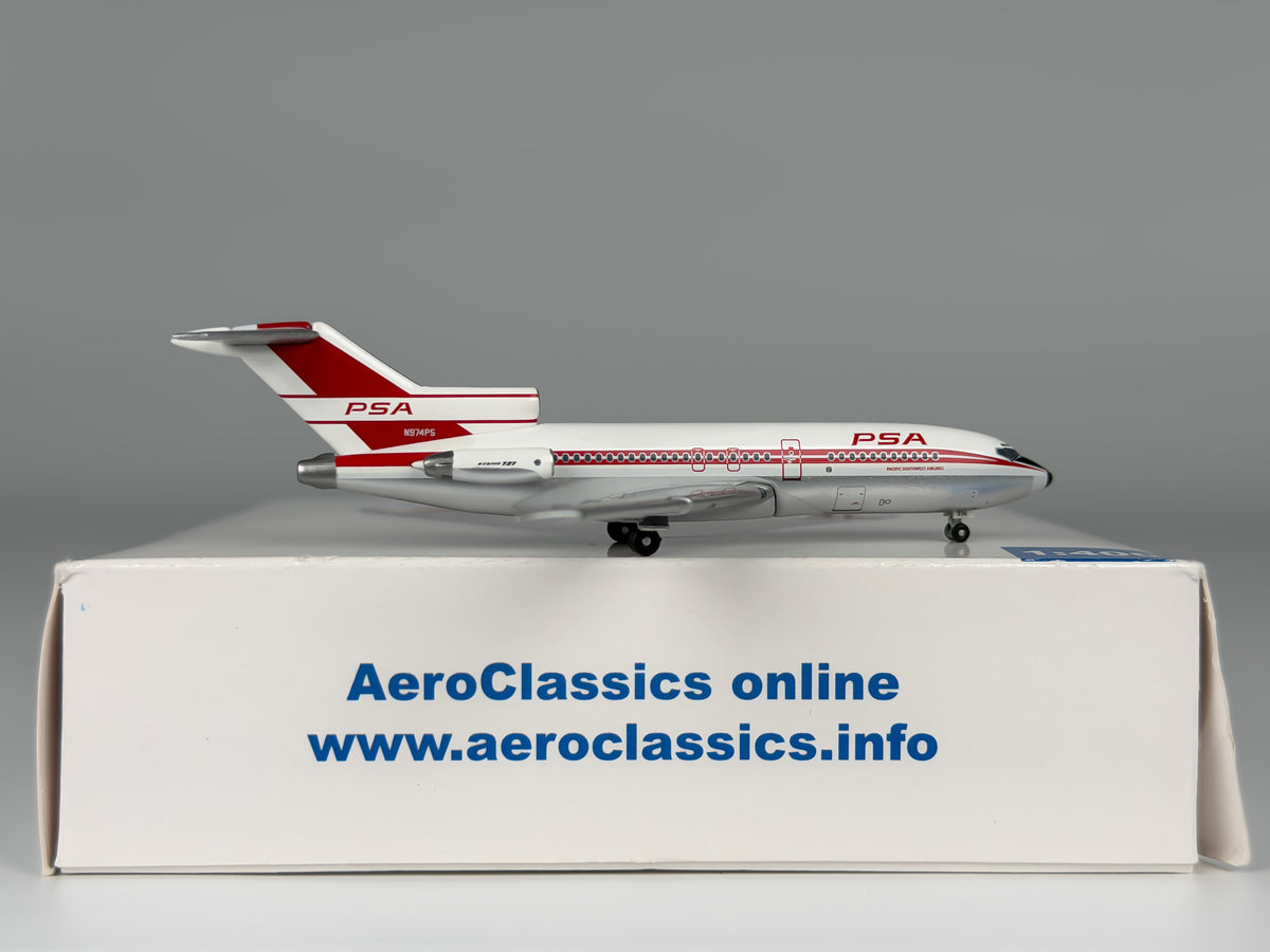 Pacific Southwest Airlines (PSA) Boeing 727-100 1:400 Aeroclassics N974PS (AC18086)