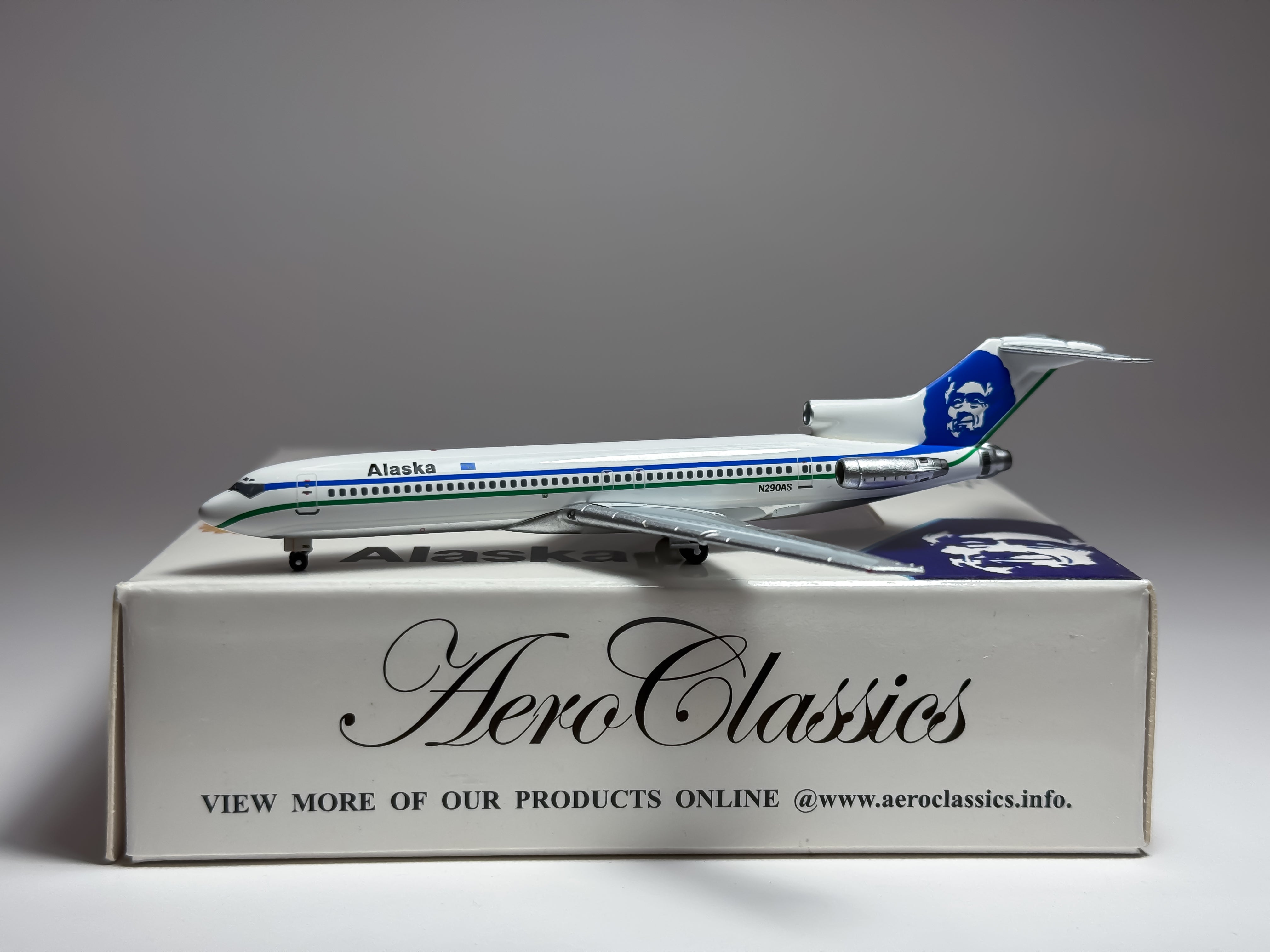 Alaska Airlines Boeing 727-200 1:400 Aeroclassics N290AS (AC18154A)