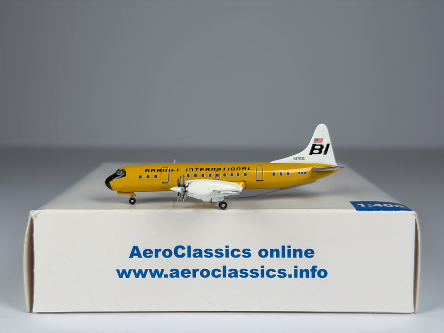 Braniff International Lockheed L-188 Electra 1:400 Aeroclassics N9703C (AC18305A)