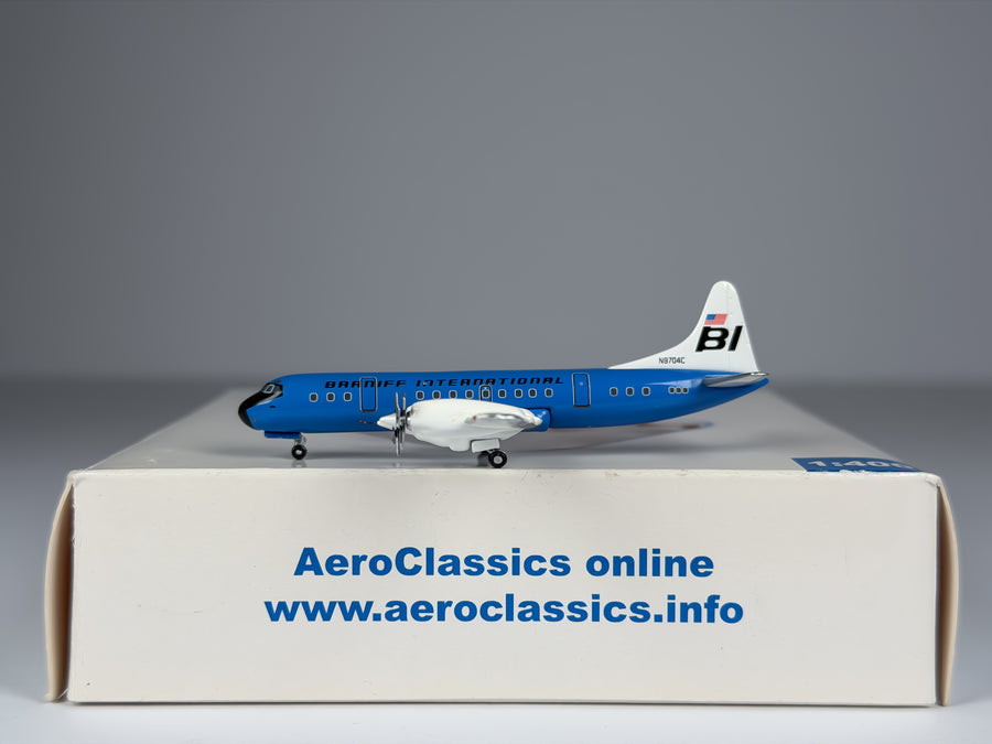Braniff International Lockheed L-188 Electra 1:400 Aeroclassics N9704C (AC18305B)