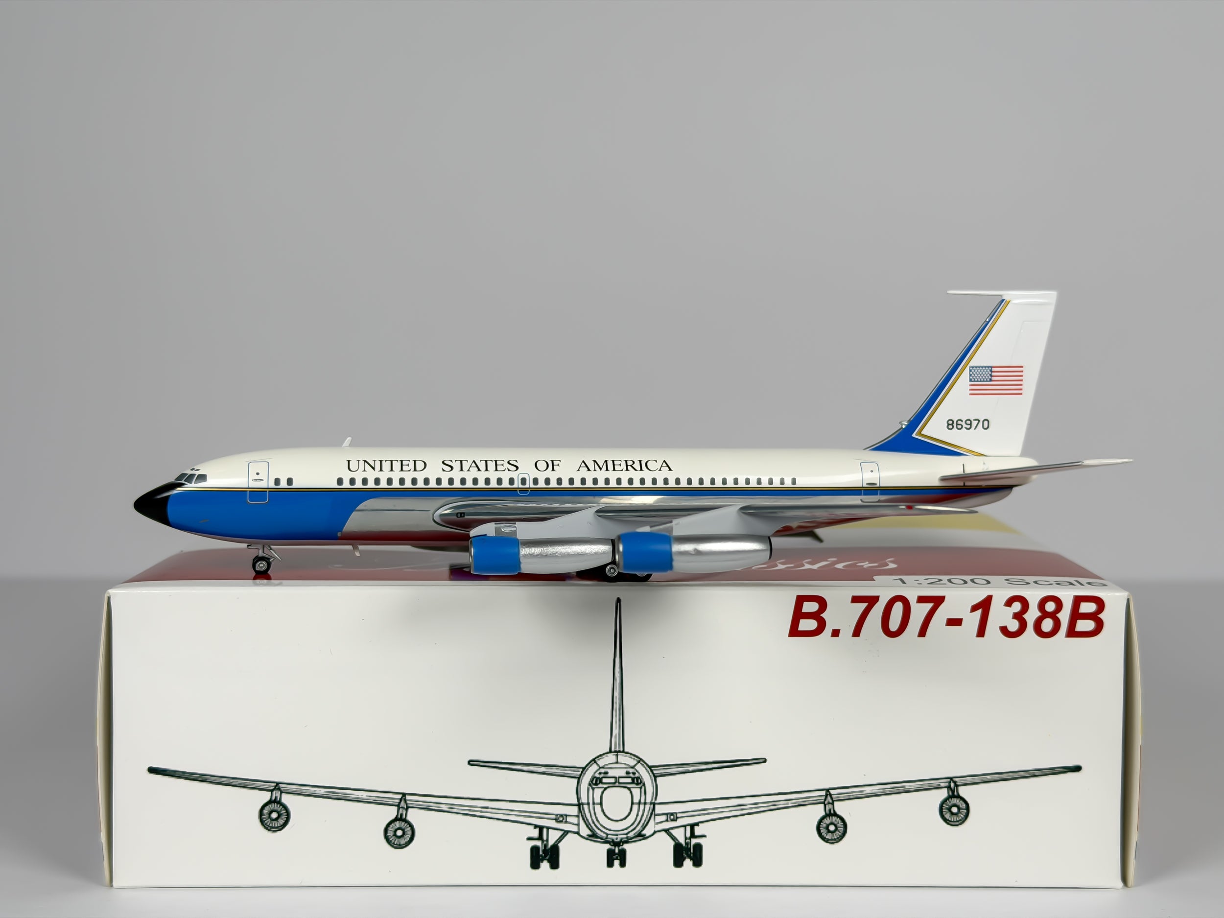 U.S Air Force (USAF) Boeing 707 (VC-137) 1:200 Aeroclassics 86970 (AC19018)