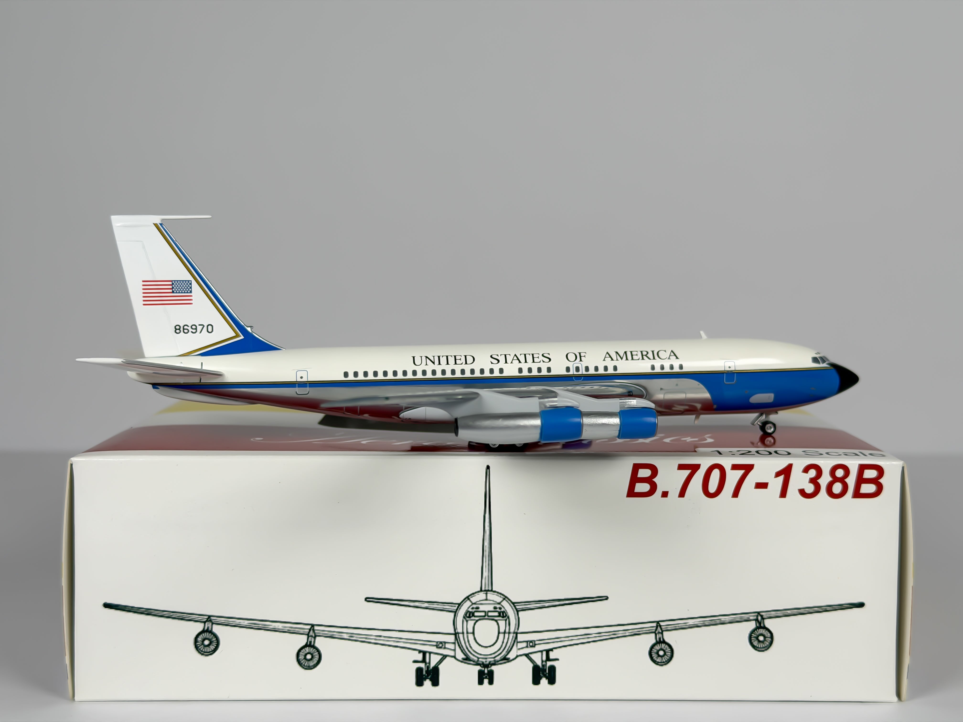 U.S Air Force (USAF) Boeing 707 (VC-137) 1:200 Aeroclassics 86970 (AC19018)