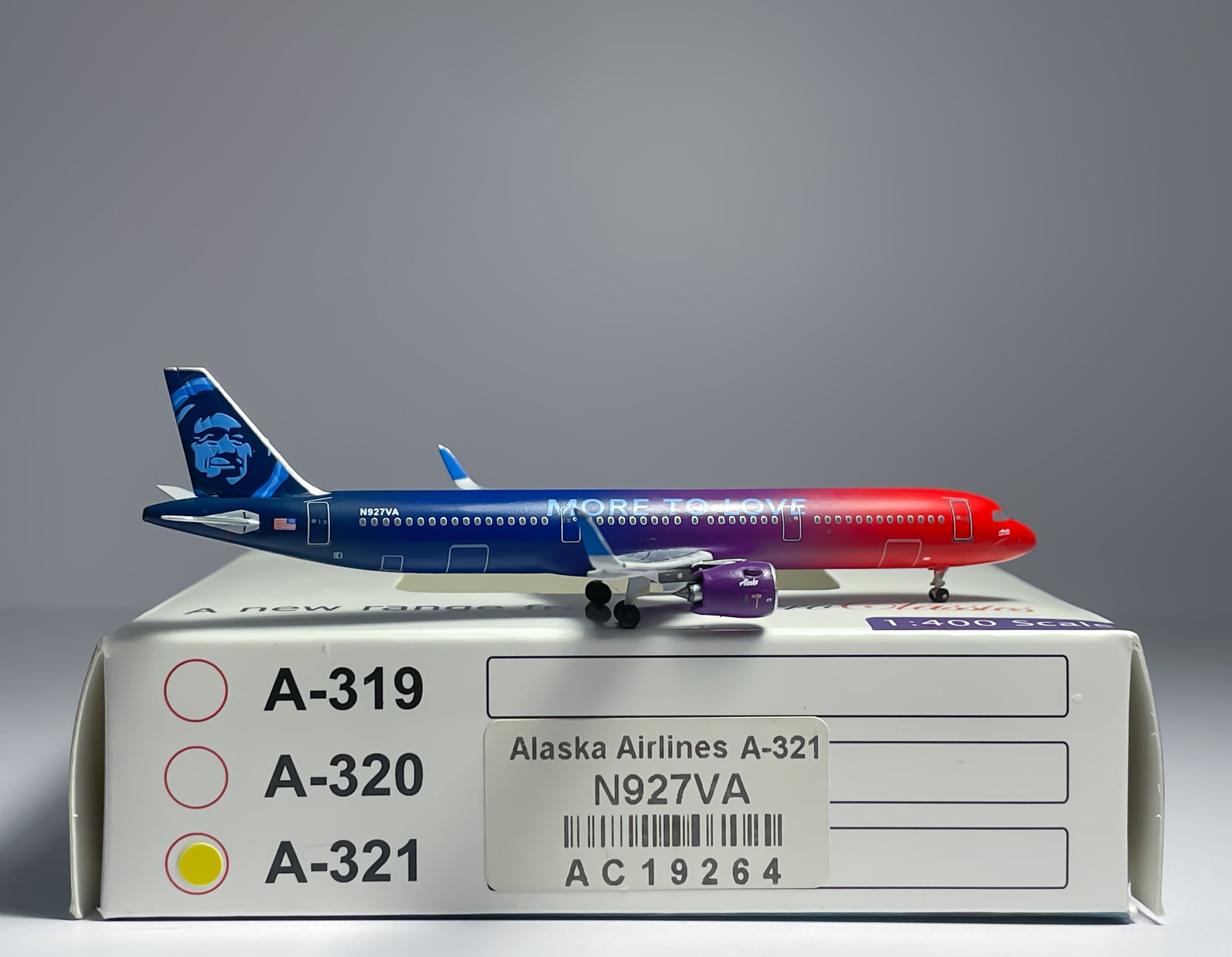Alaska Airlines Airbus A321neo 1:400 Aeroclassics N927VA (AC19264)